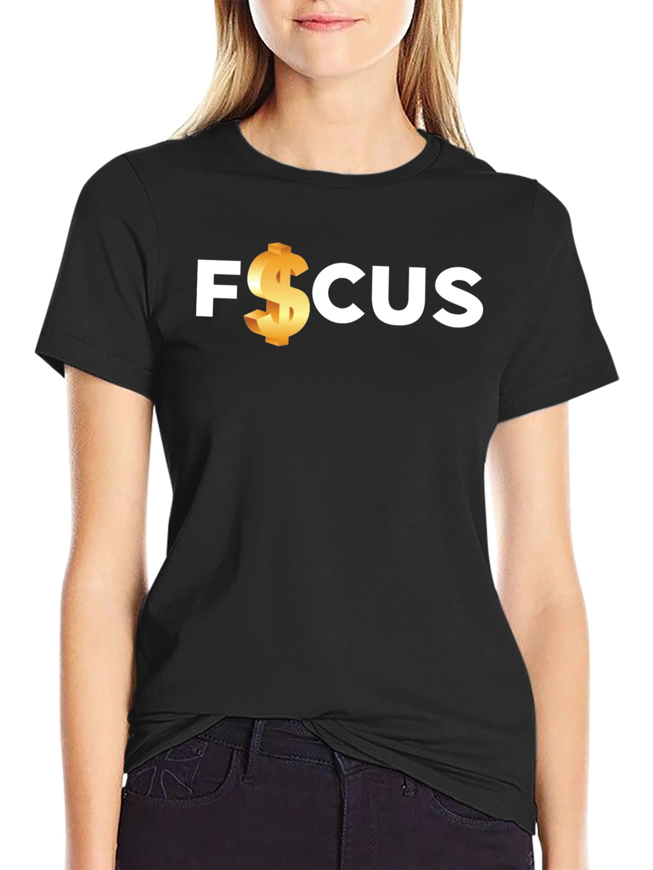 Focus T-Shirt - Dollar Sign Design