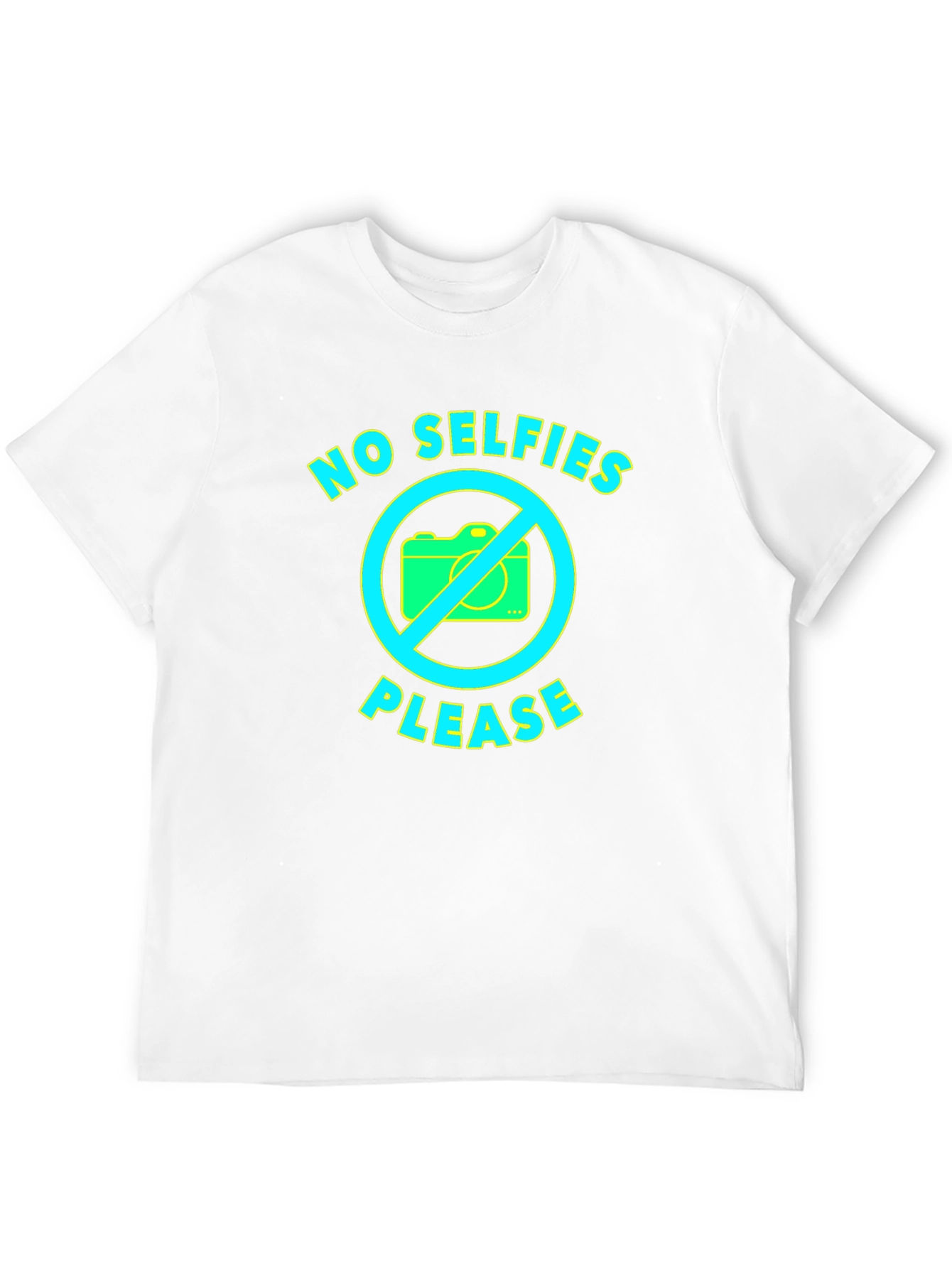 No Selfies Please Graphic T-Shirt