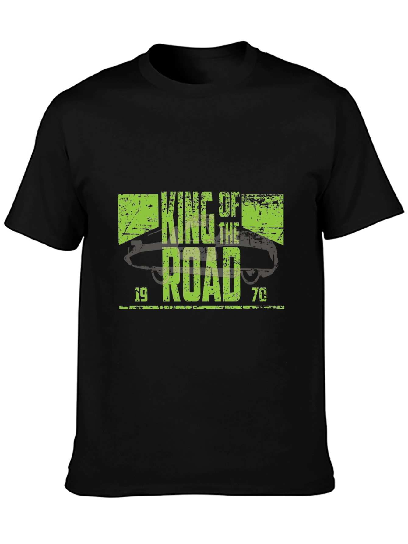 King of the Road 1970 Black T-Shirt
