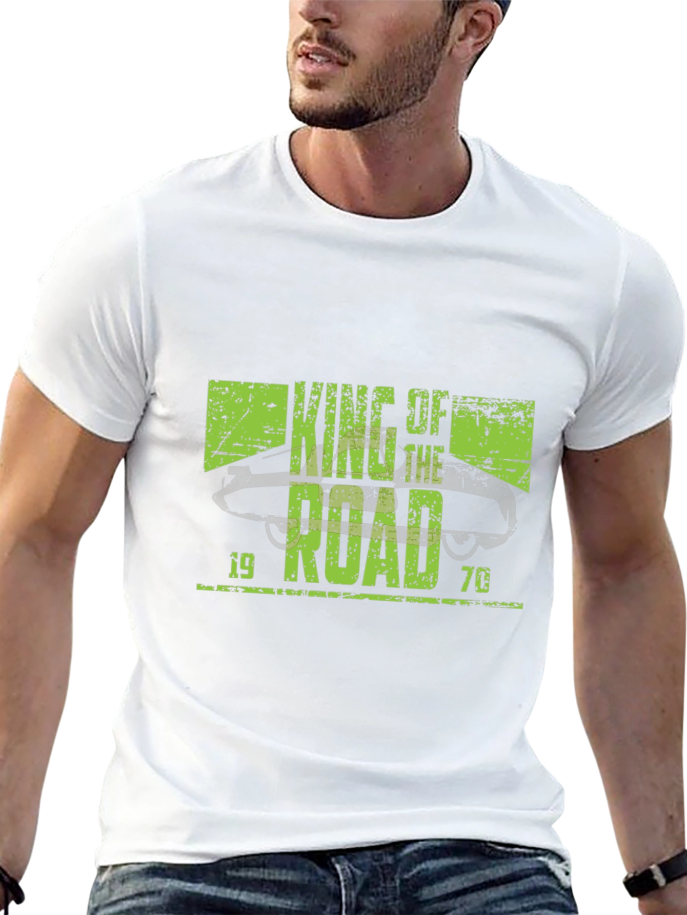 King of the Road 1970 Black T-Shirt