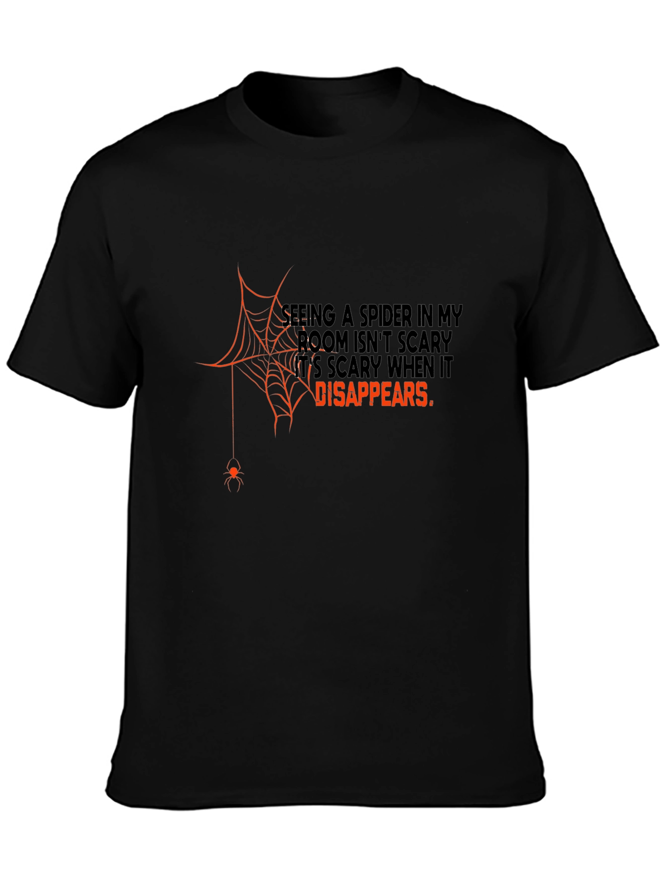 Scary Spider Disappears Graphic Tee