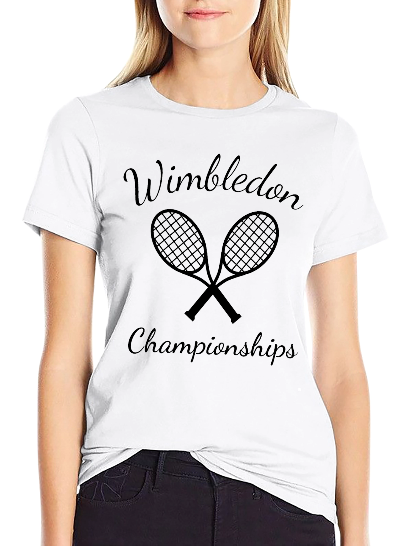 Wimbledon Championships Black T-Shirt