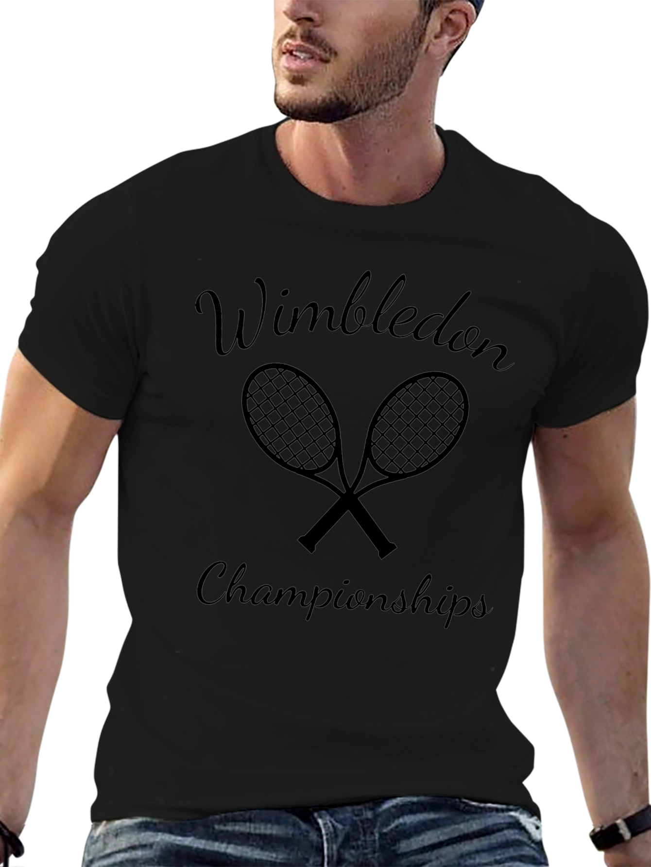Wimbledon Championships Black T-Shirt