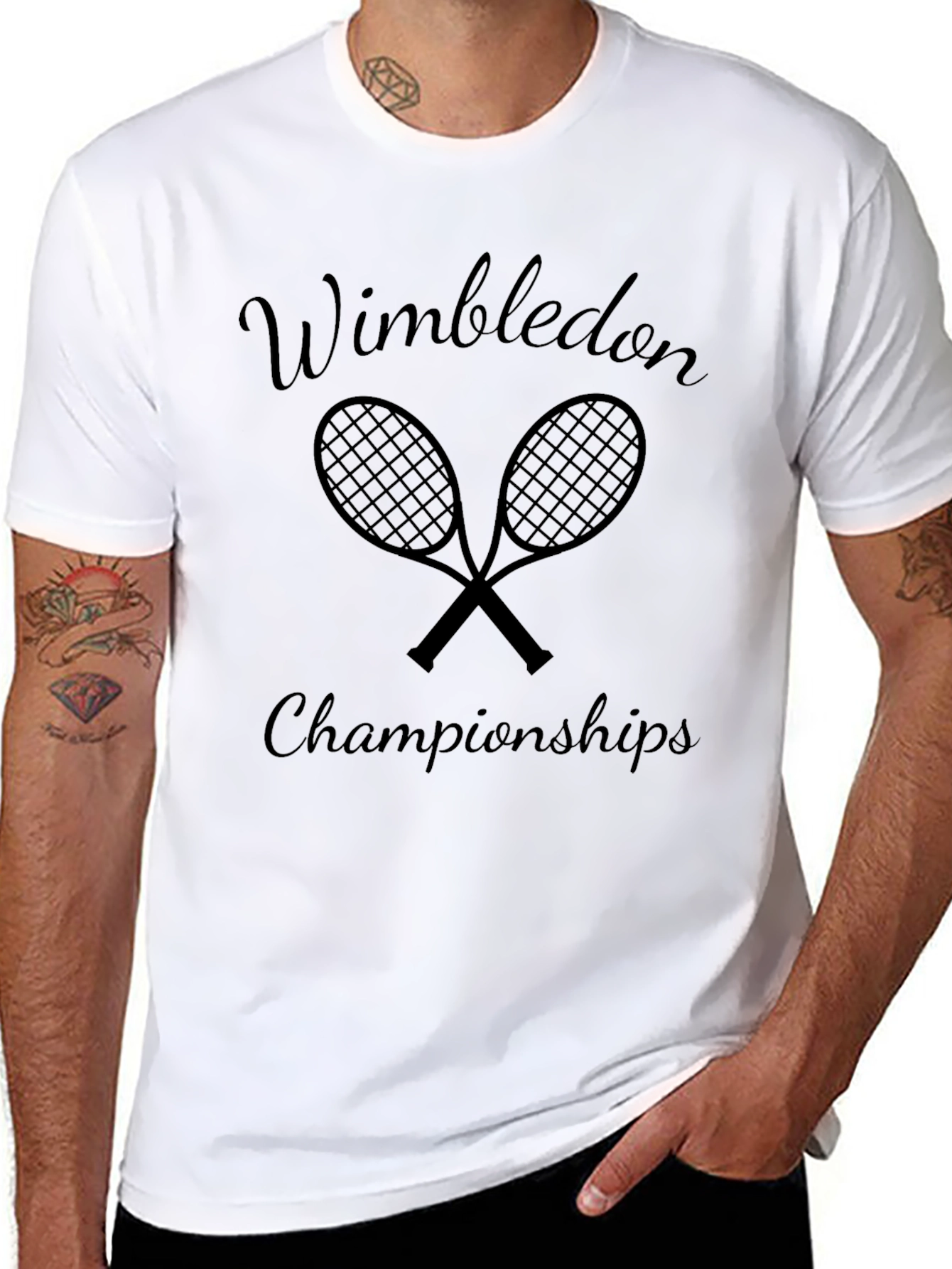 Wimbledon Championships Black T-Shirt