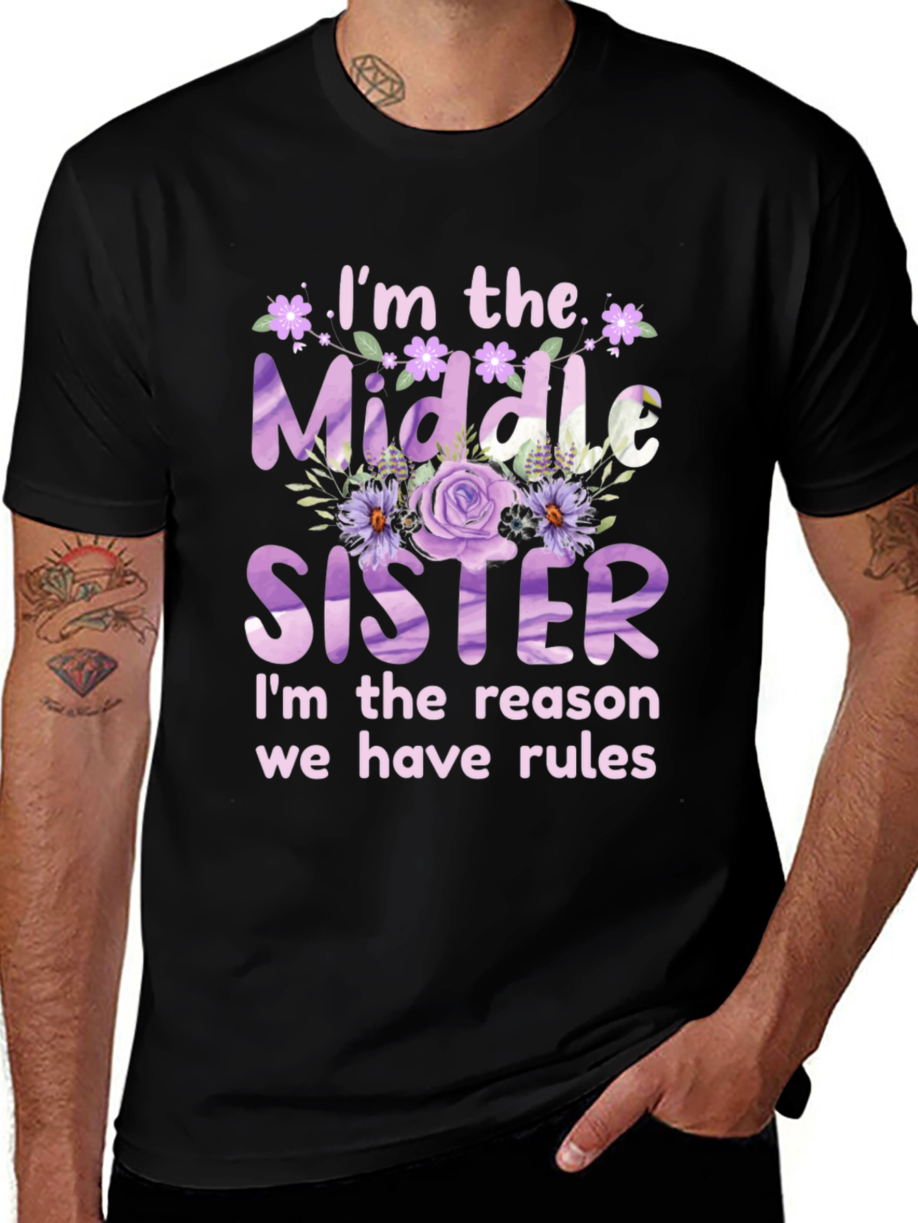 Middle Sister Rules T-Shirt