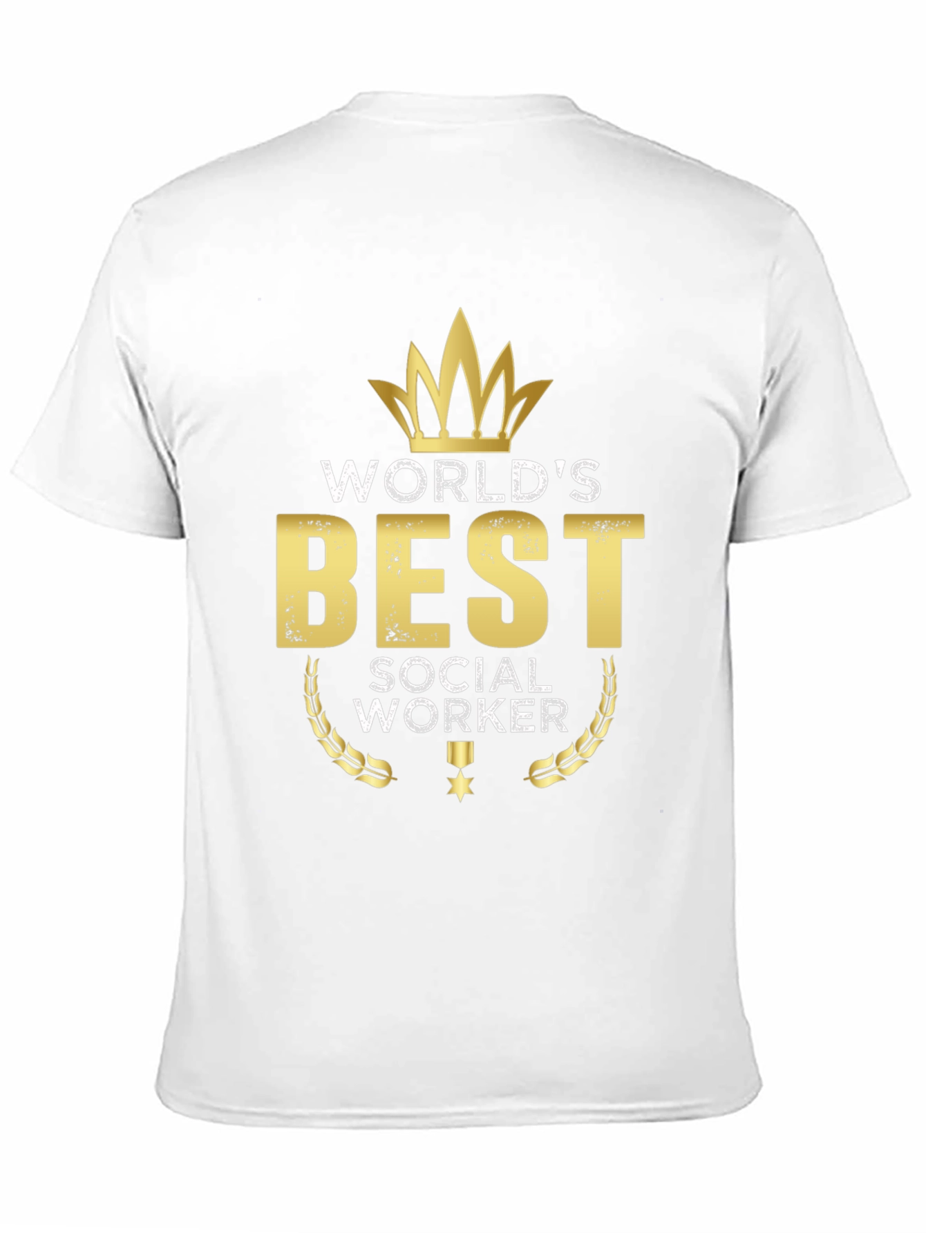 Worlds Best Social Worker Black T-Shirt