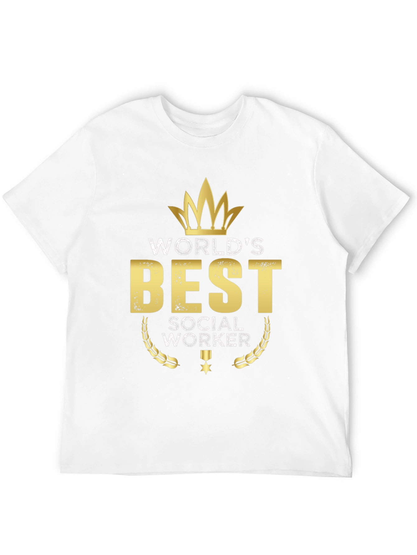 Worlds Best Social Worker Black T-Shirt