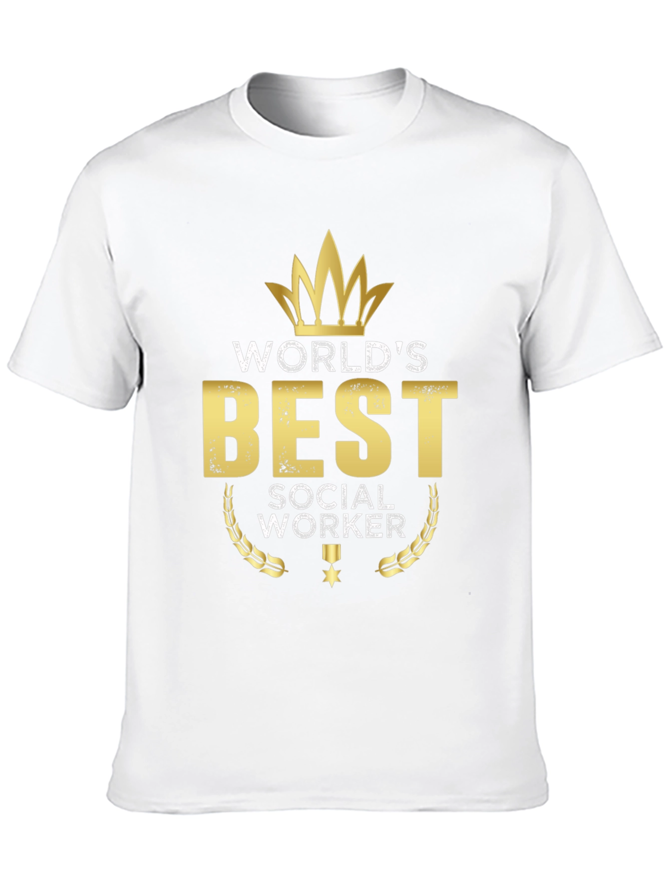 Worlds Best Social Worker Black T-Shirt