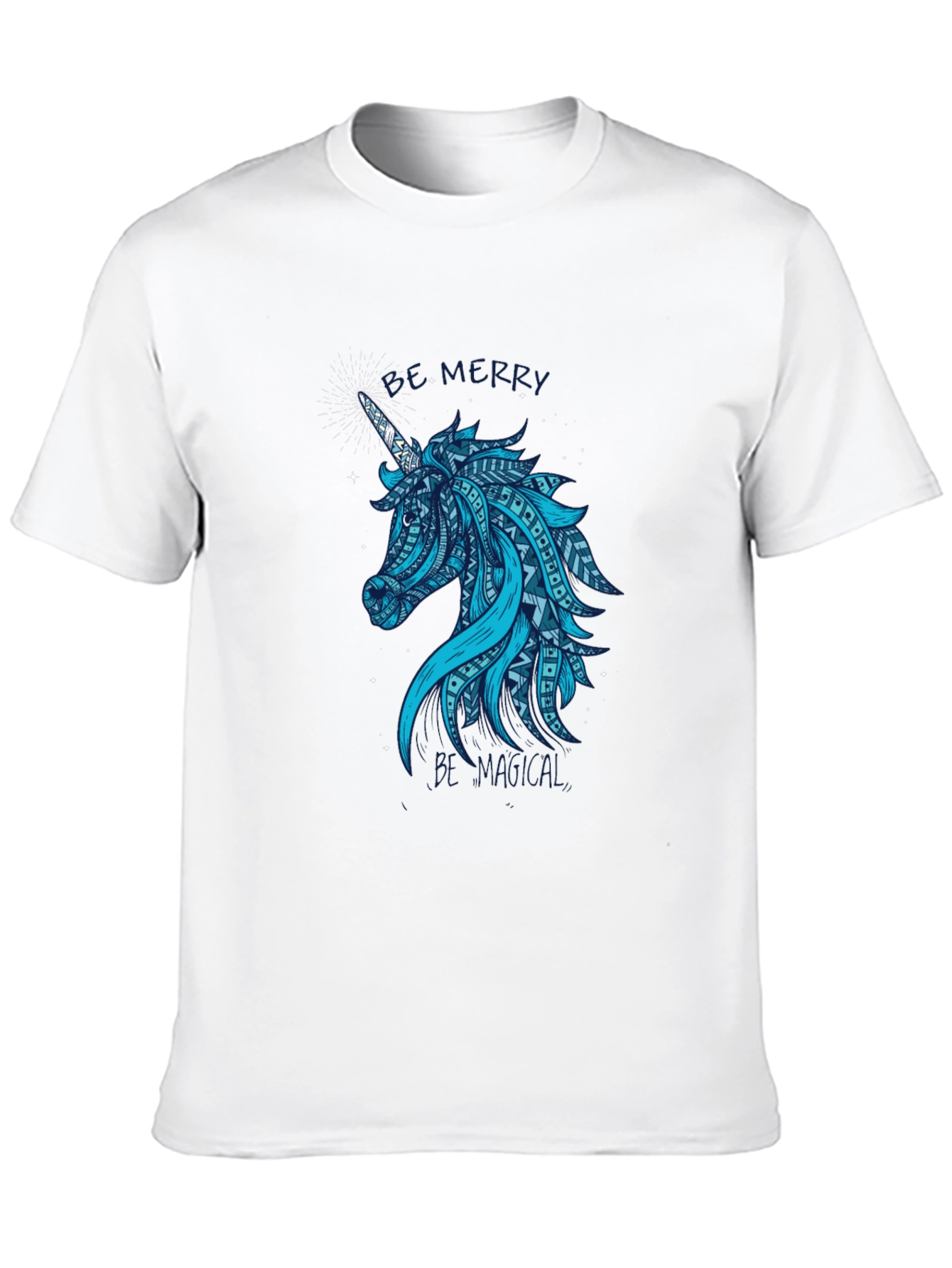 Magical Unicorn Graphic Tee - Black