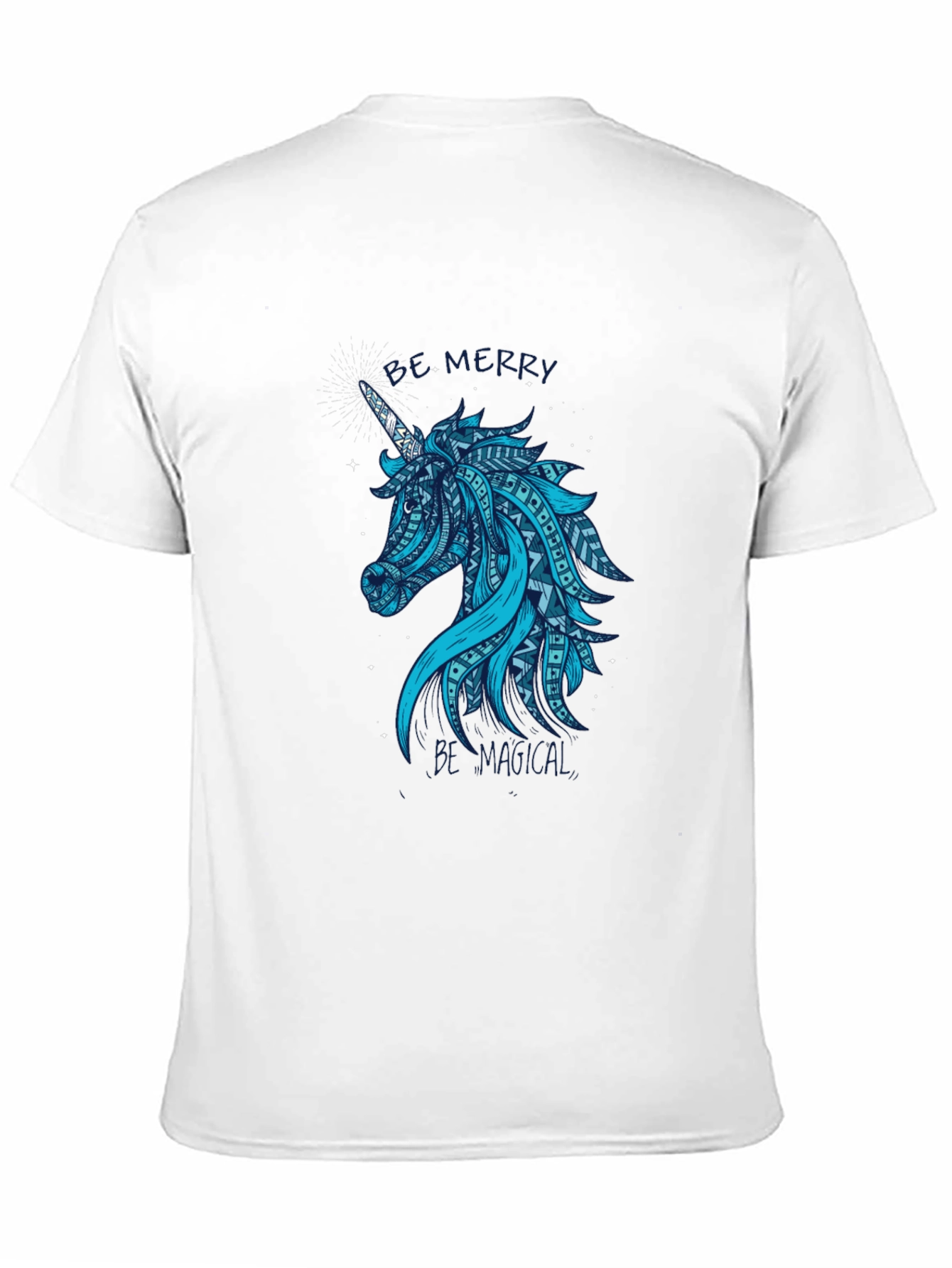 Magical Unicorn Graphic Tee - Black