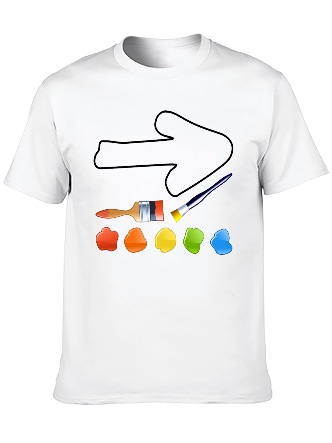 Artists Arrow T-Shirt - Painters Palette Tee