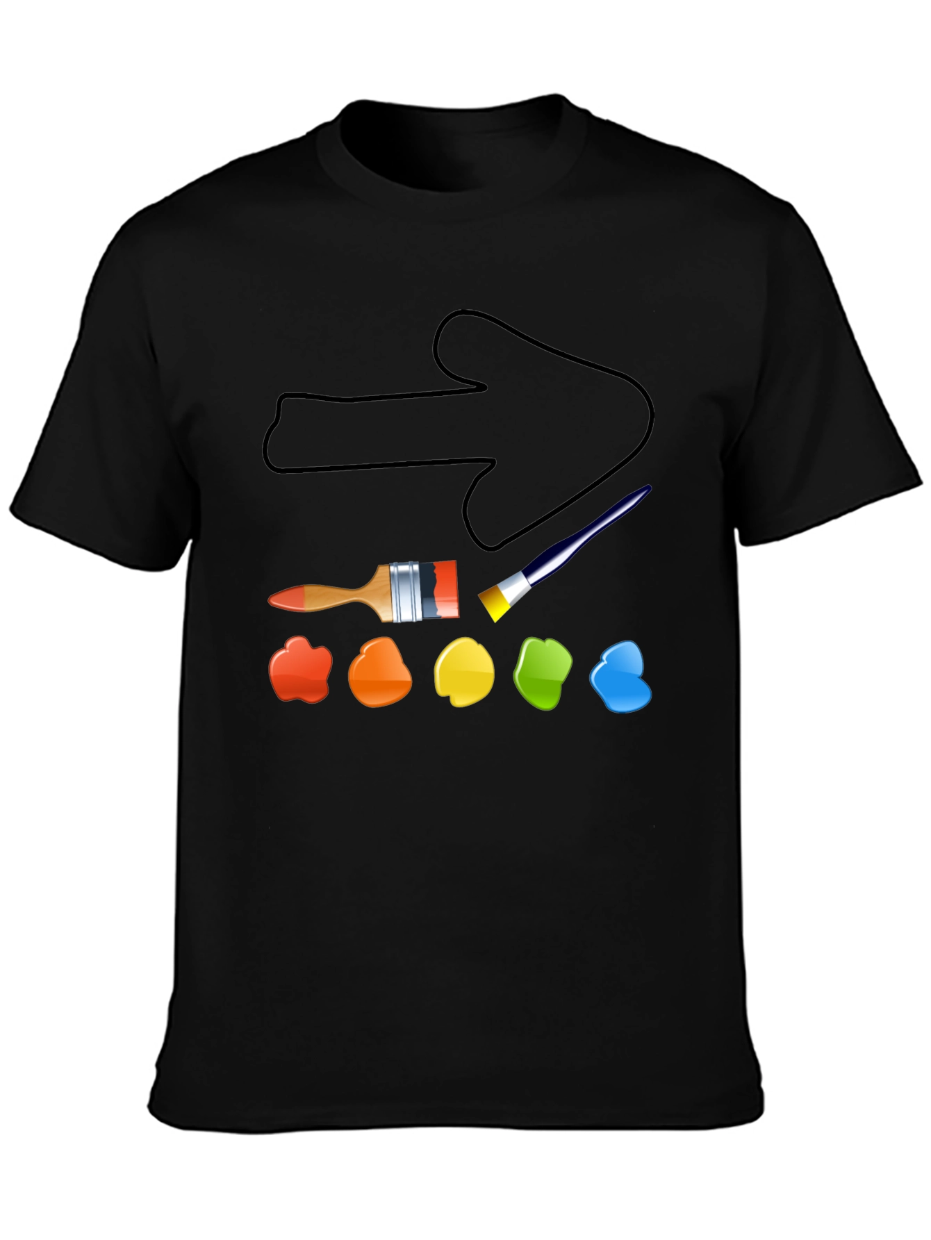 Artists Arrow T-Shirt - Painters Palette Tee