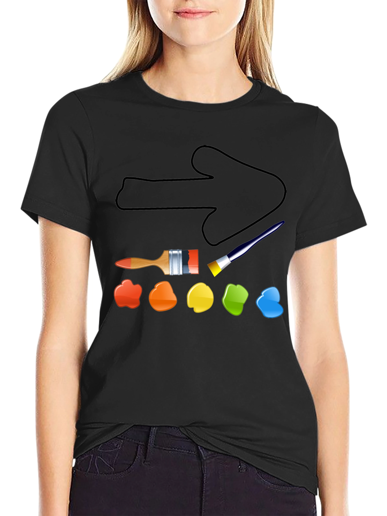 Artists Arrow T-Shirt - Painters Palette Tee