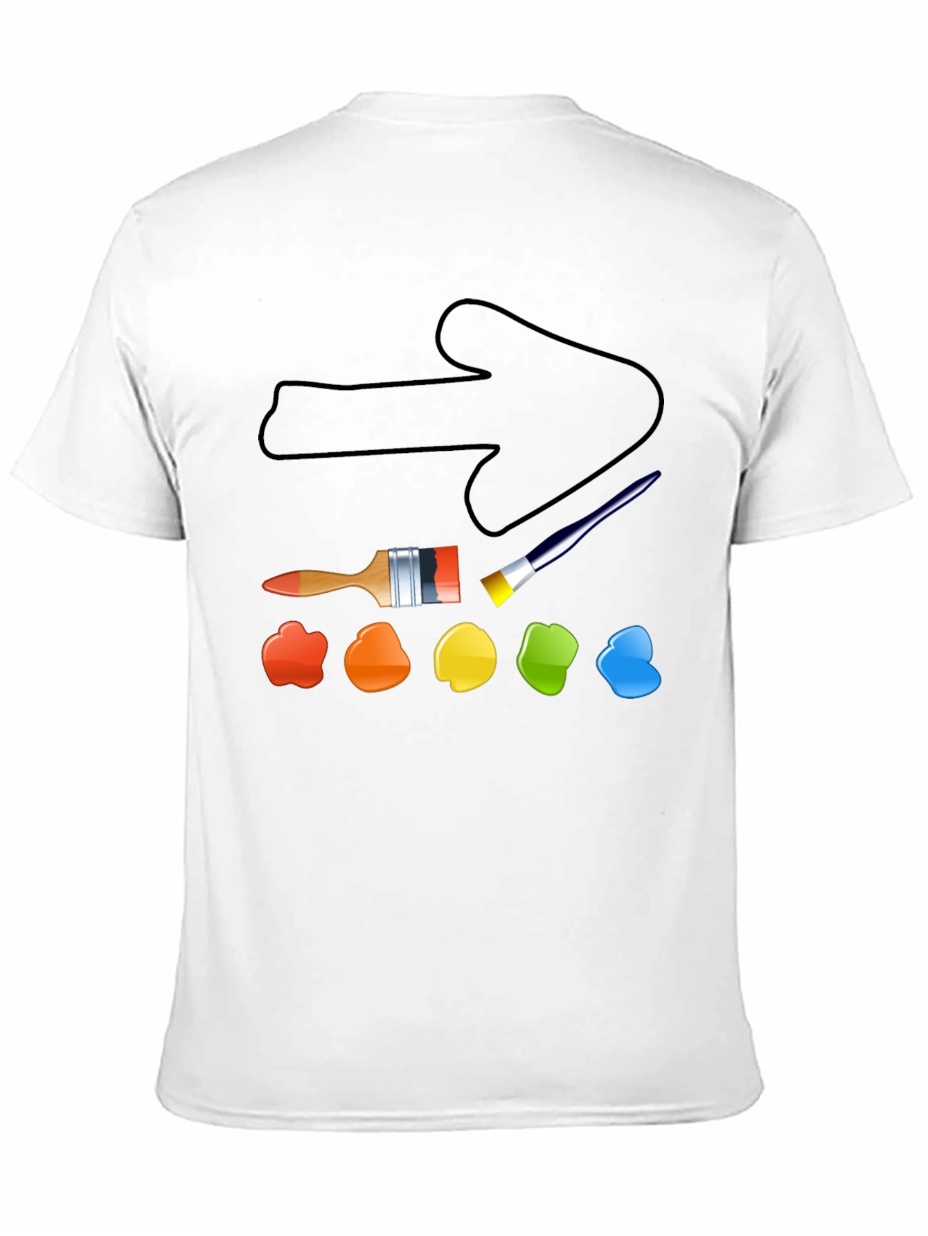Artists Arrow T-Shirt - Painters Palette Tee
