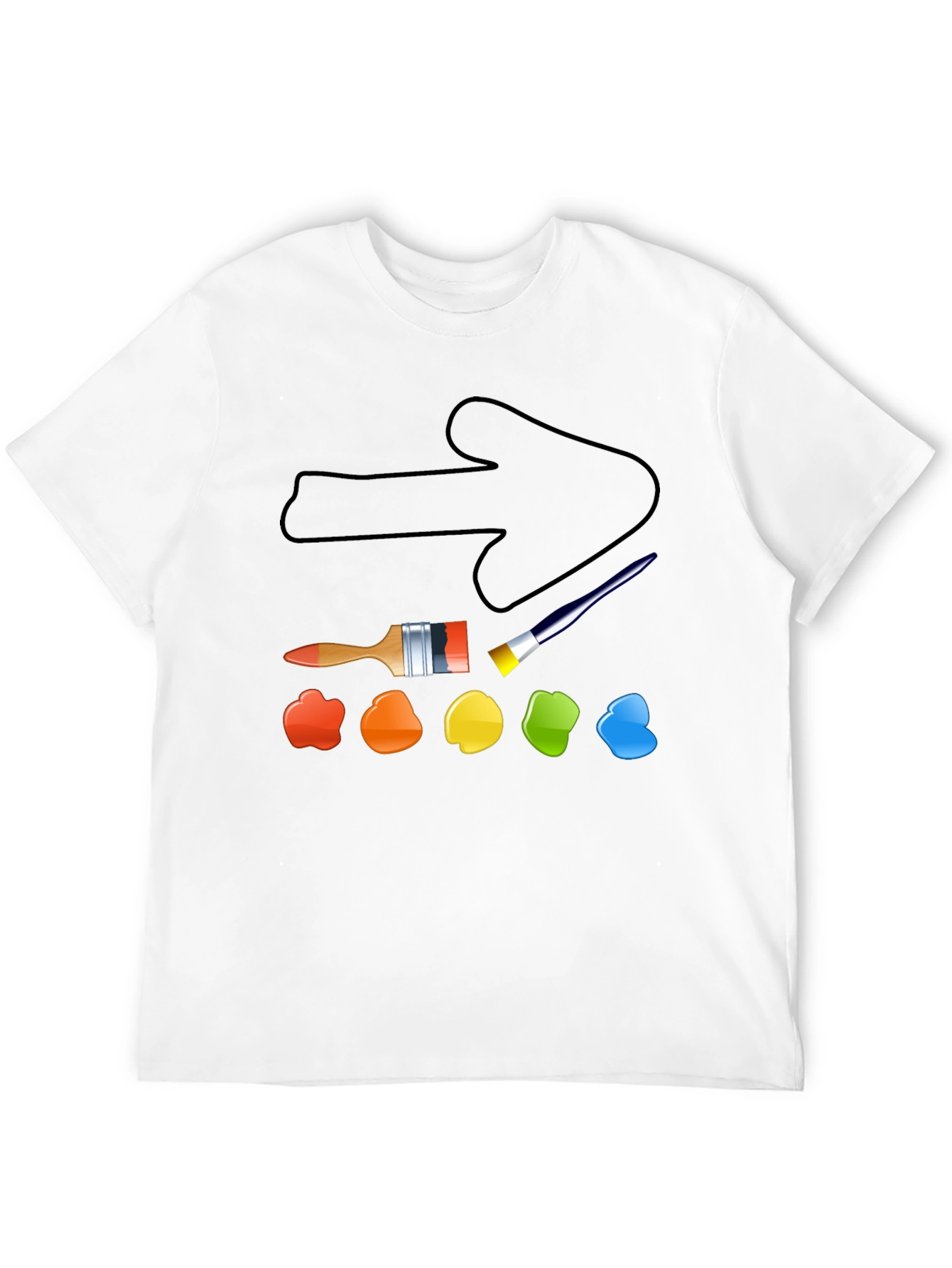 Artists Arrow T-Shirt - Painters Palette Tee