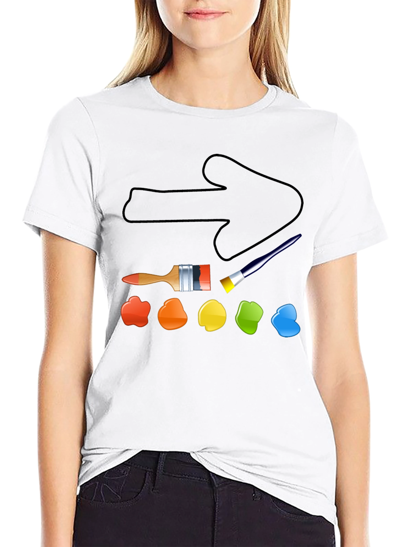 Artists Arrow T-Shirt - Painters Palette Tee