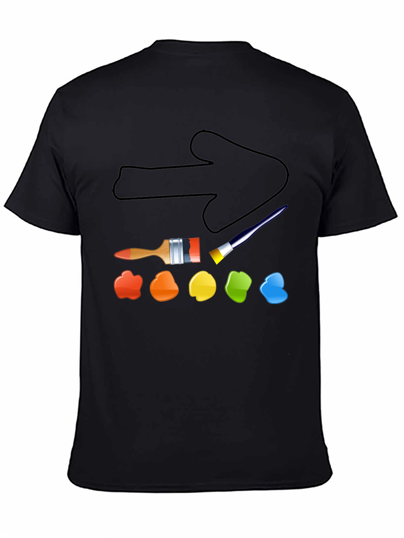 Artists Arrow T-Shirt - Painters Palette Tee