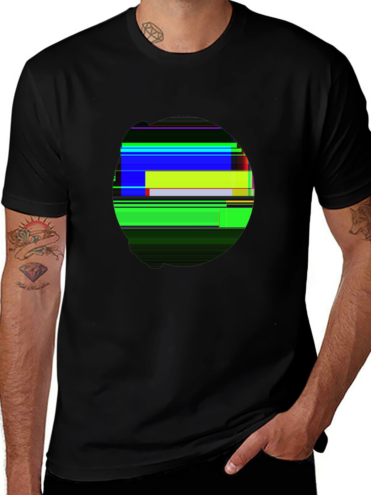 Retro Glitch World Cup 2026 USA Soccer Fan Tee
