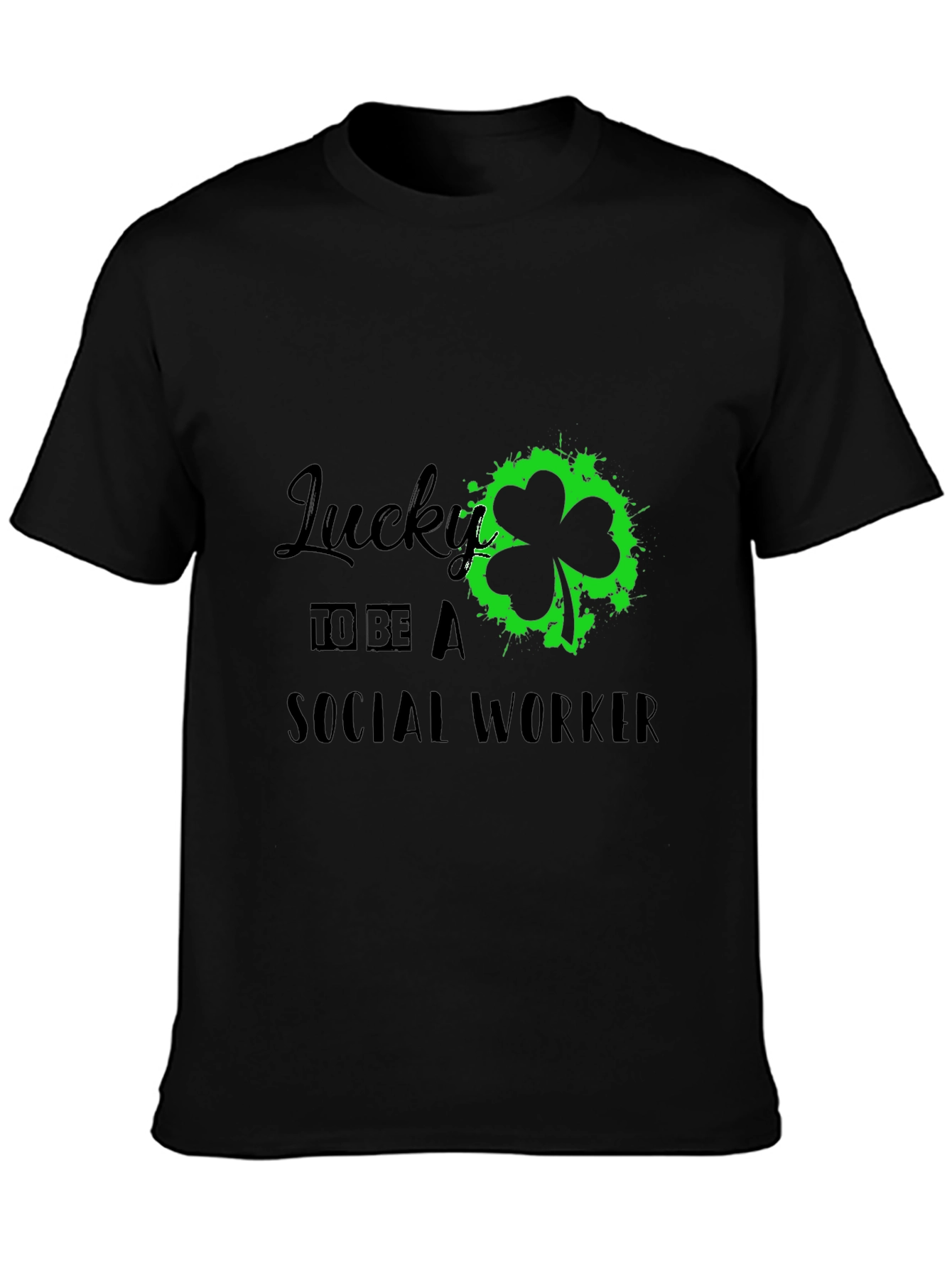 Lucky Social Worker Tee - St. Patricks Day