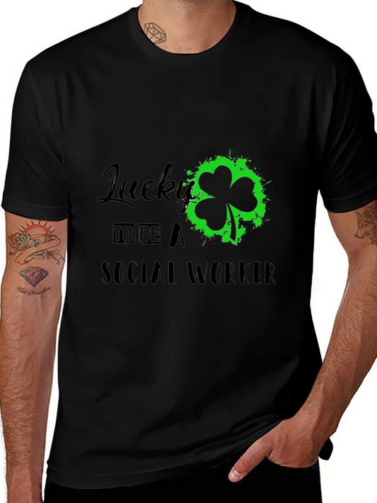 Lucky Social Worker Tee - St. Patricks Day