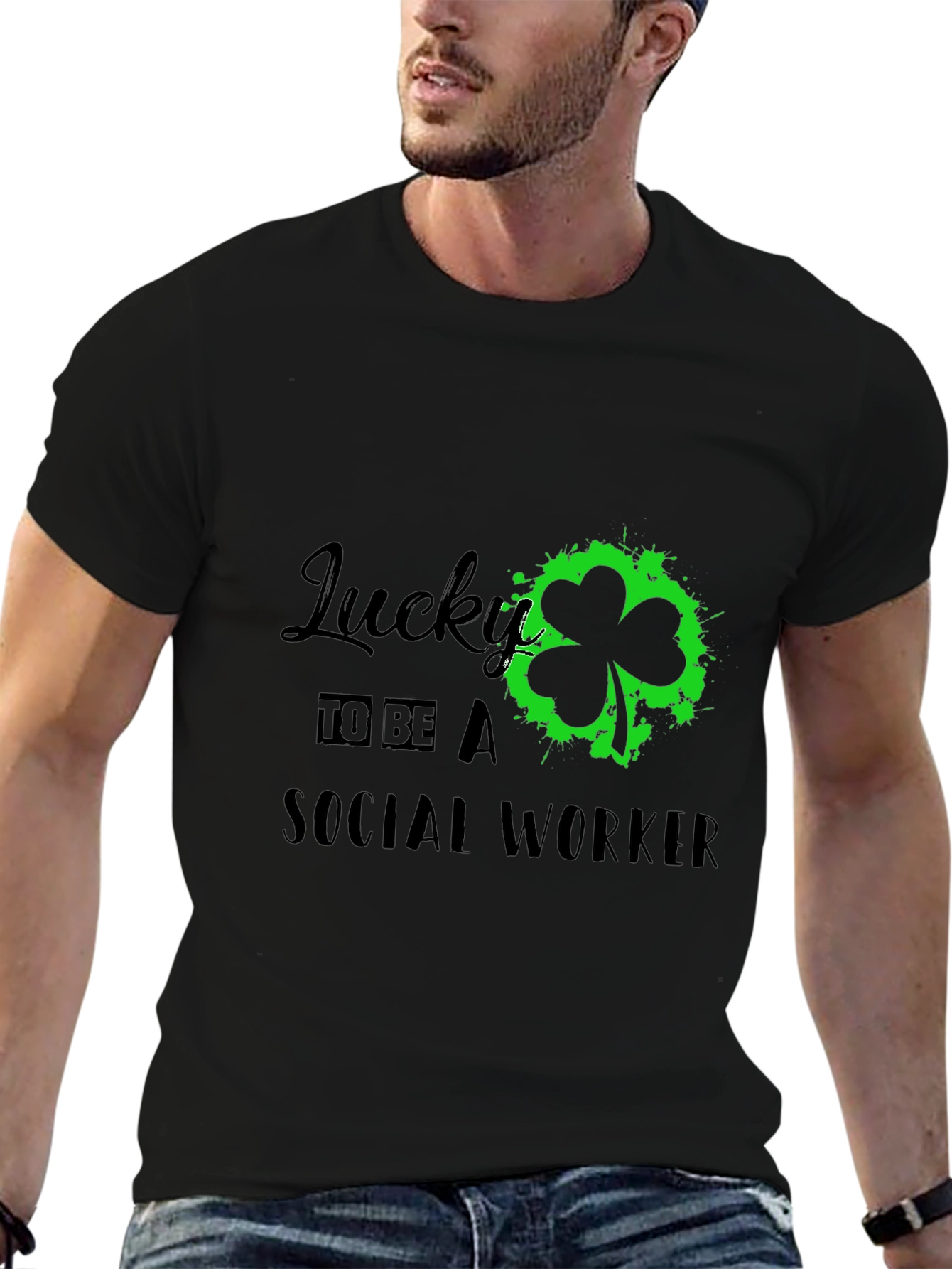 Lucky Social Worker Tee - St. Patricks Day