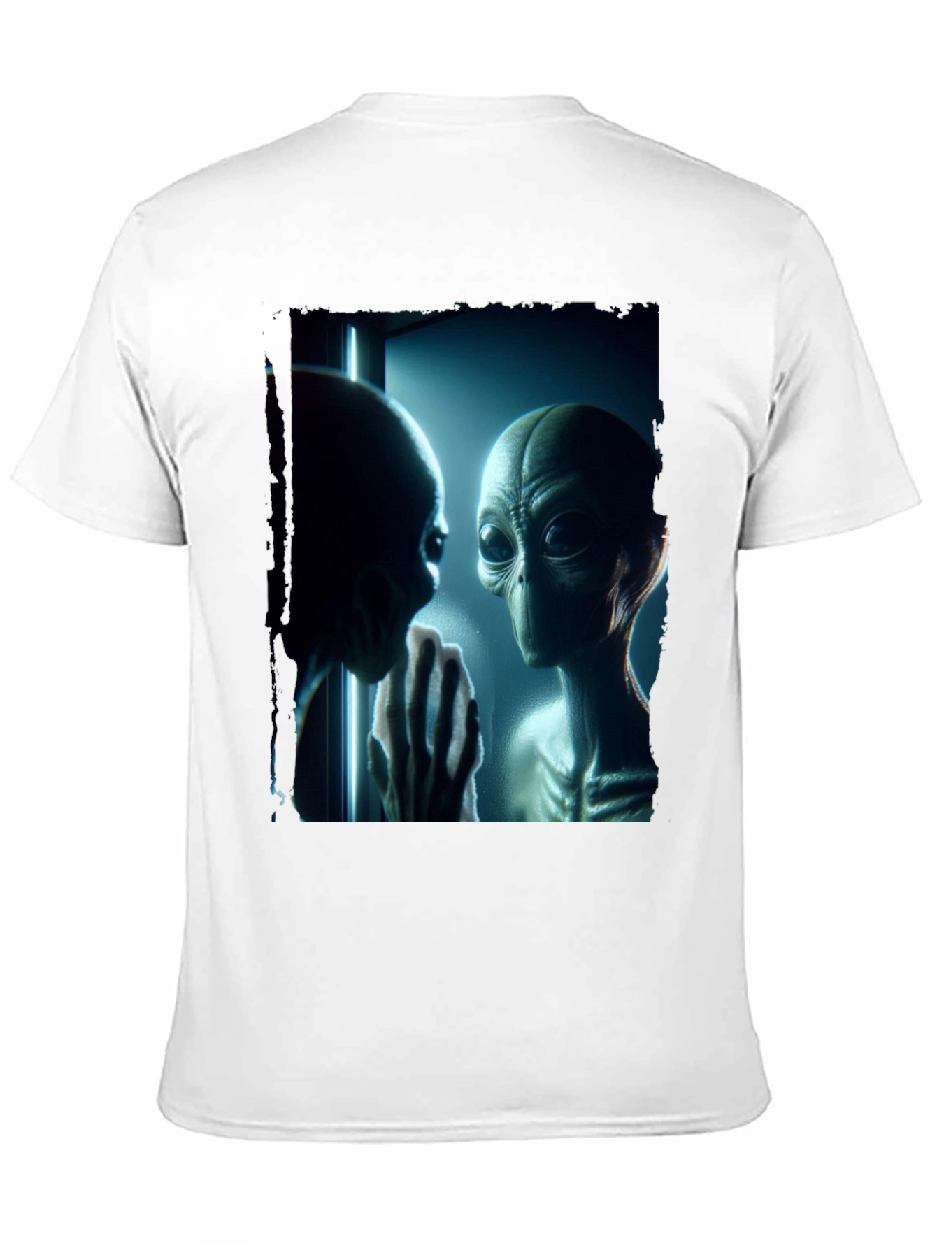 Alien Encounter Graphic Tee - Black Casual Shirt