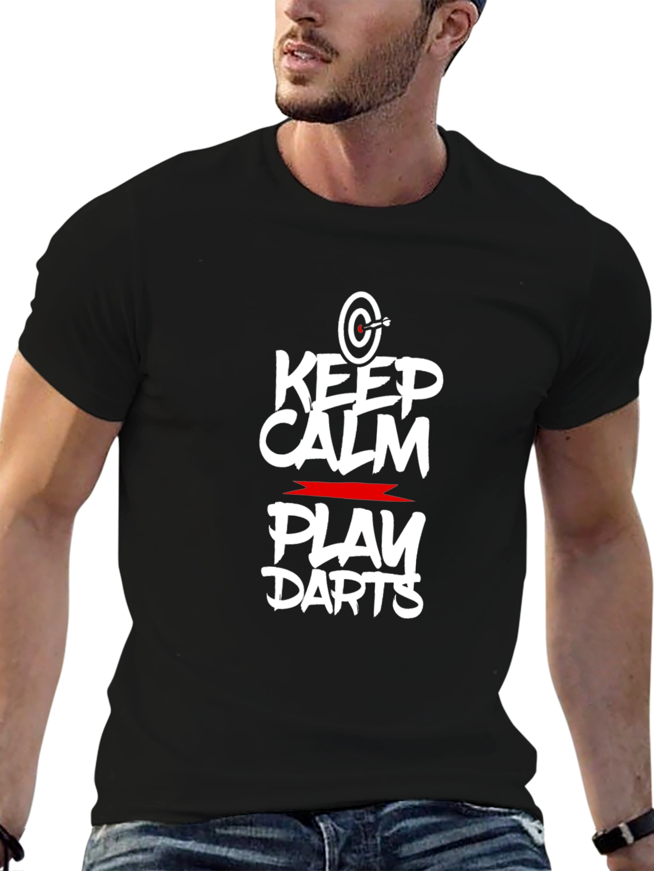 Keep Calm and Play Darts Graphic T-Shirt