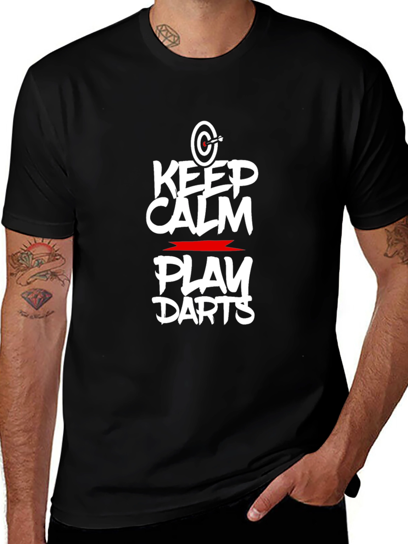 Keep Calm and Play Darts Graphic T-Shirt