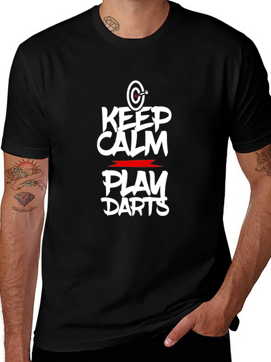 Keep Calm and Play Darts Graphic T-Shirt
