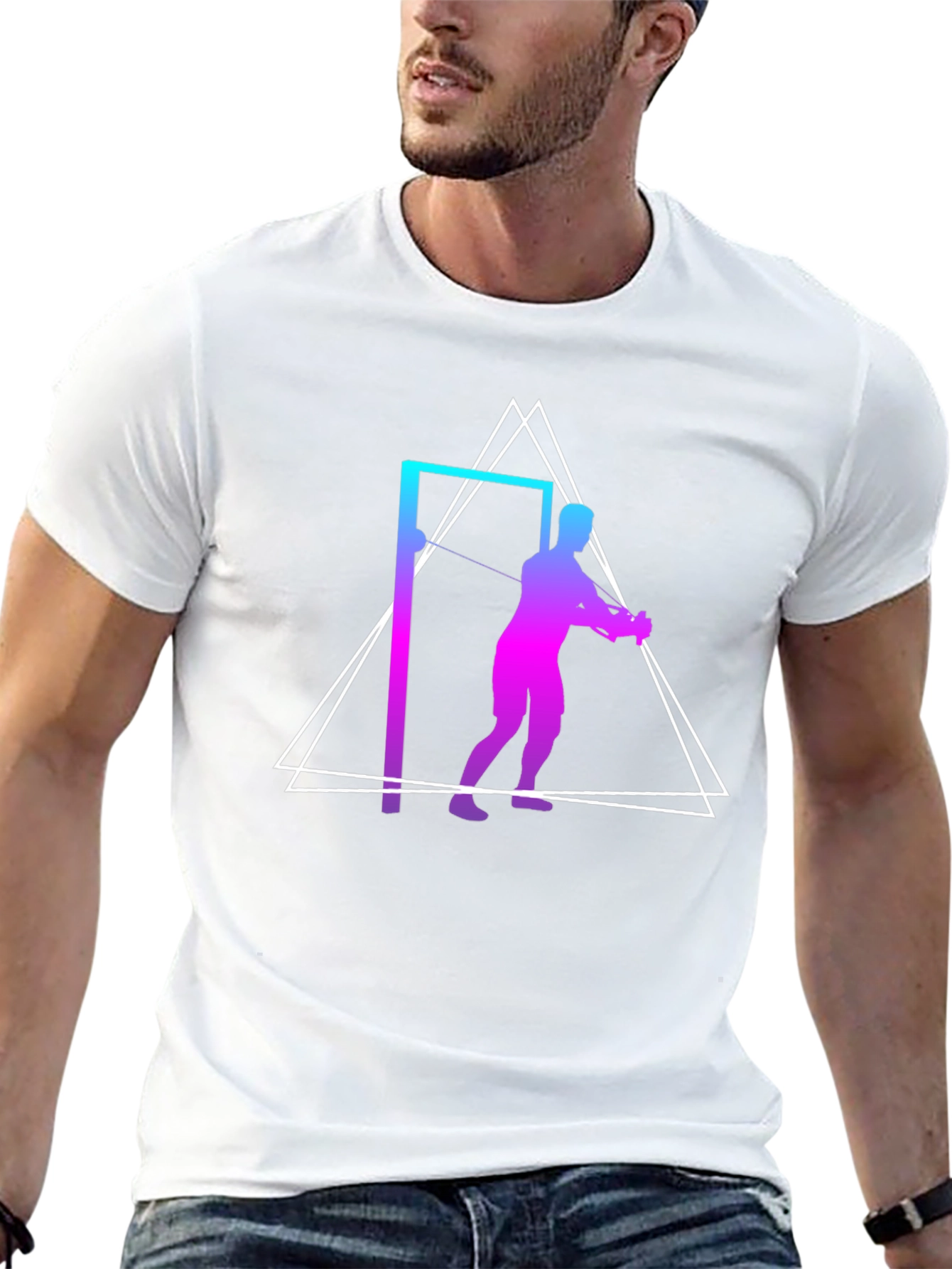 Modern Graphic Tee - Workout Triangle