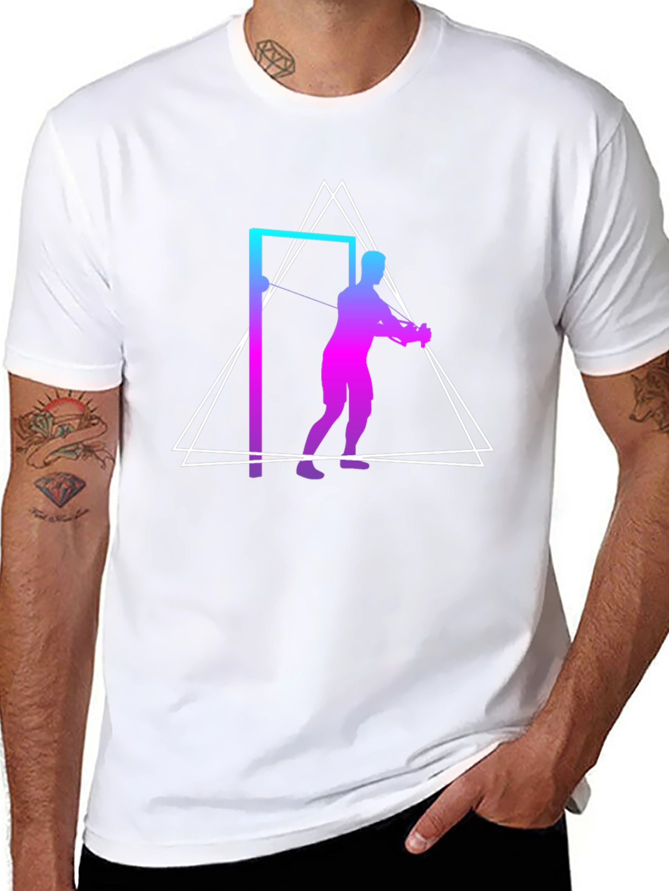Modern Graphic Tee - Workout Triangle