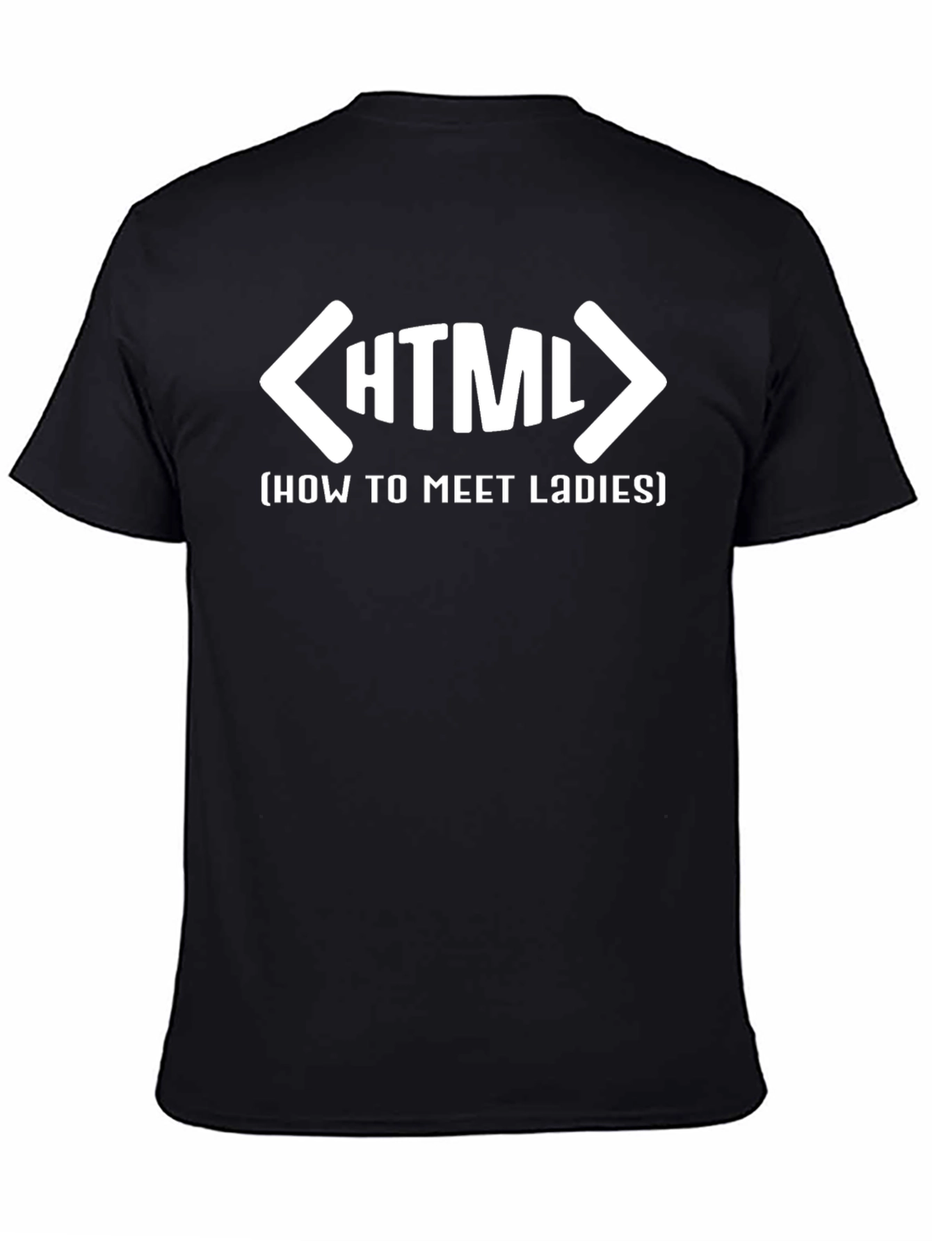 HTML How to Meet Ladies Black T-Shirt