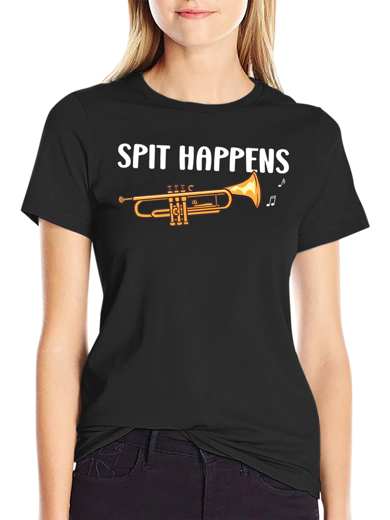 Spit Happens Trumpet T-Shirt - Music Lover Tee