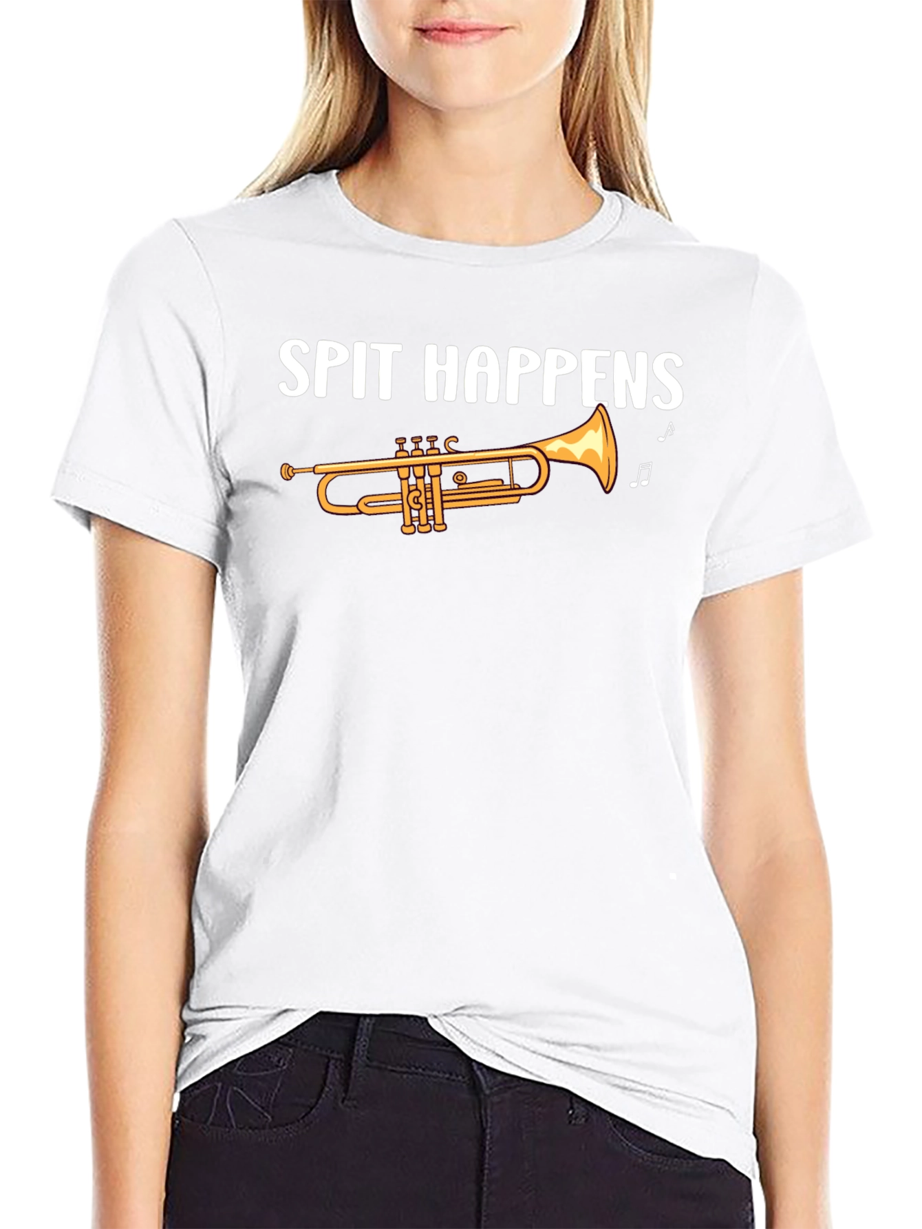 Spit Happens Trumpet T-Shirt - Music Lover Tee
