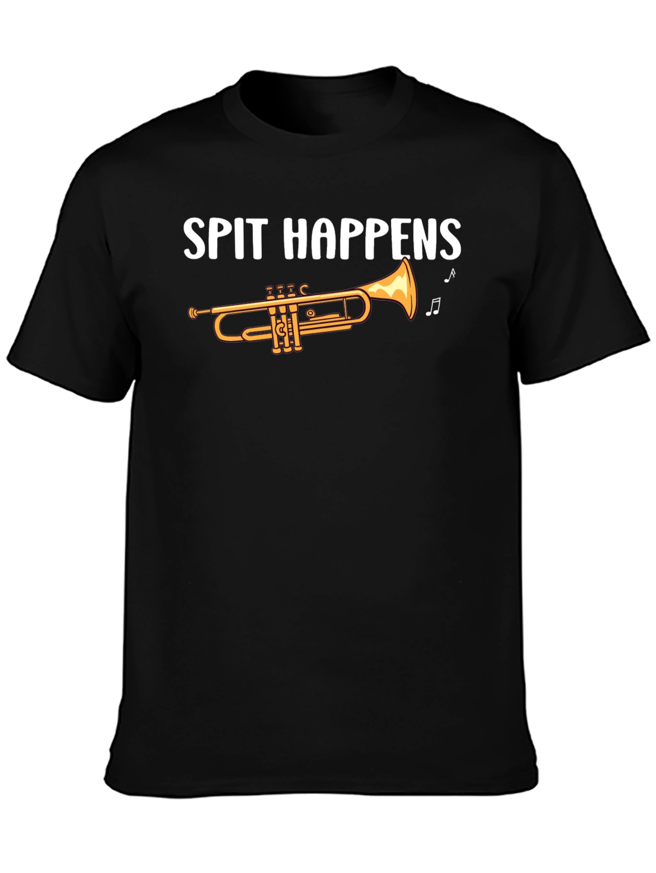 Spit Happens Trumpet T-Shirt - Music Lover Tee