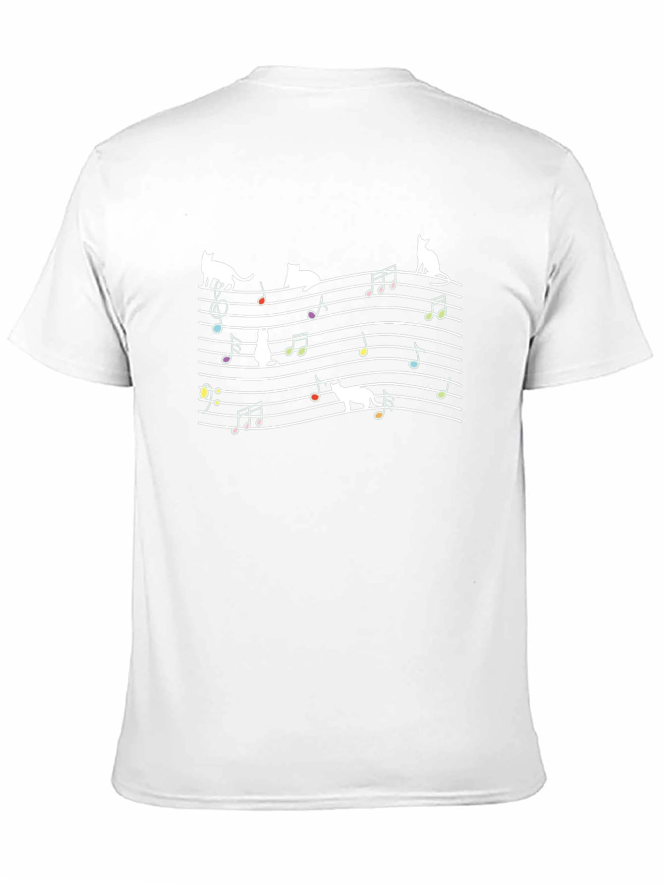 Cat Music Note T-Shirt