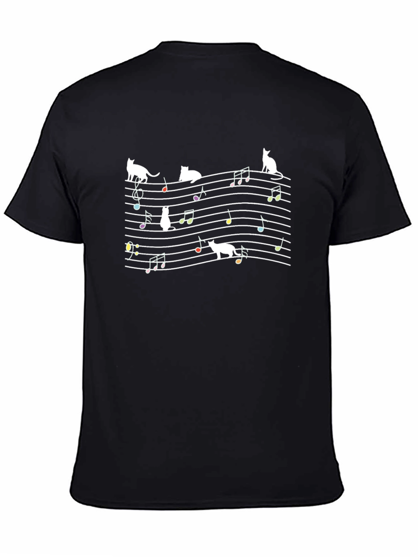 Cat Music Note T-Shirt