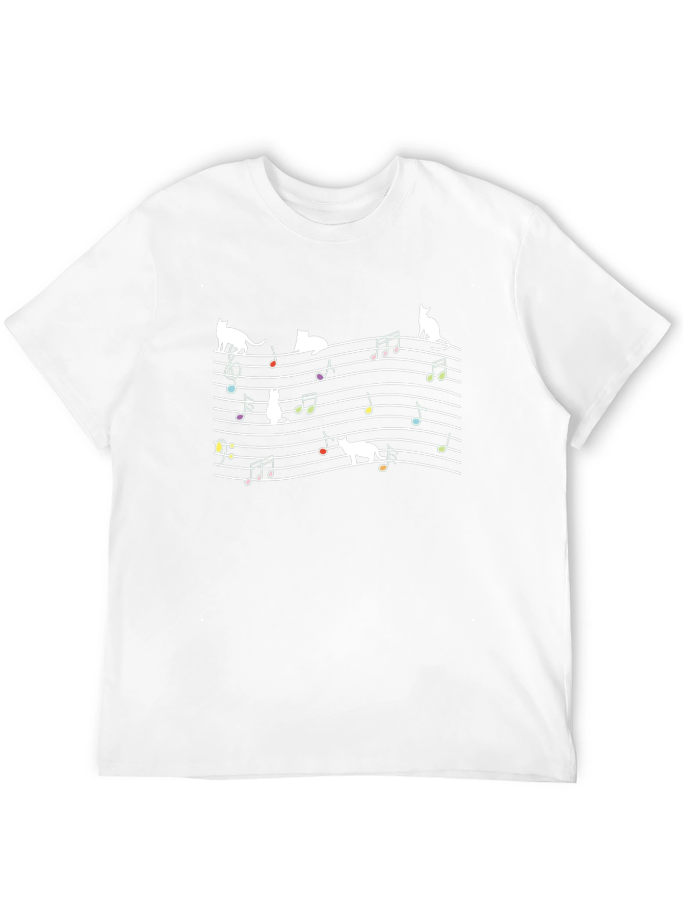 Cat Music Note T-Shirt