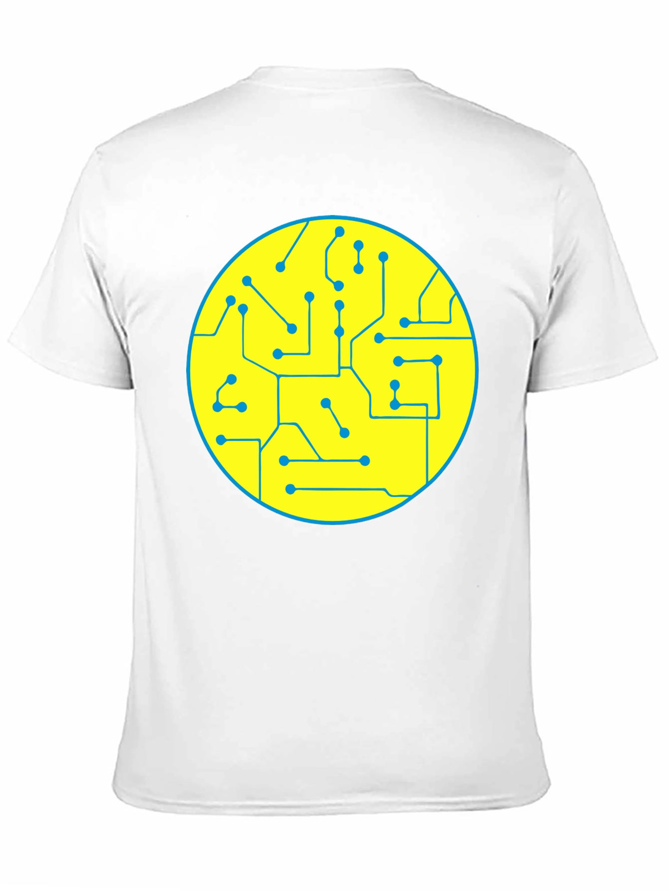 Circuit Board Graphic Tee - Black Cotton