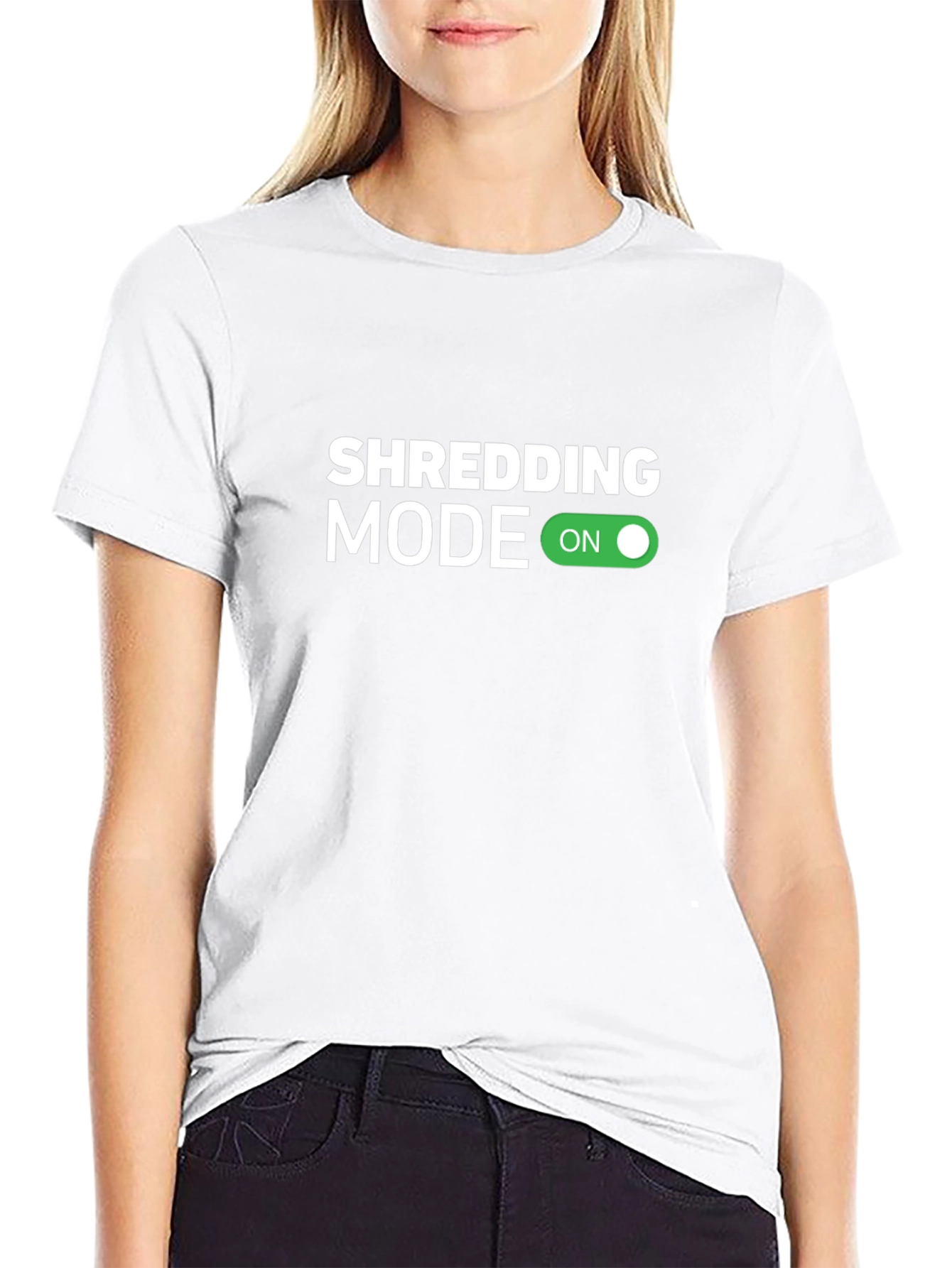 Shredding Mode On Graphic Tee - Black