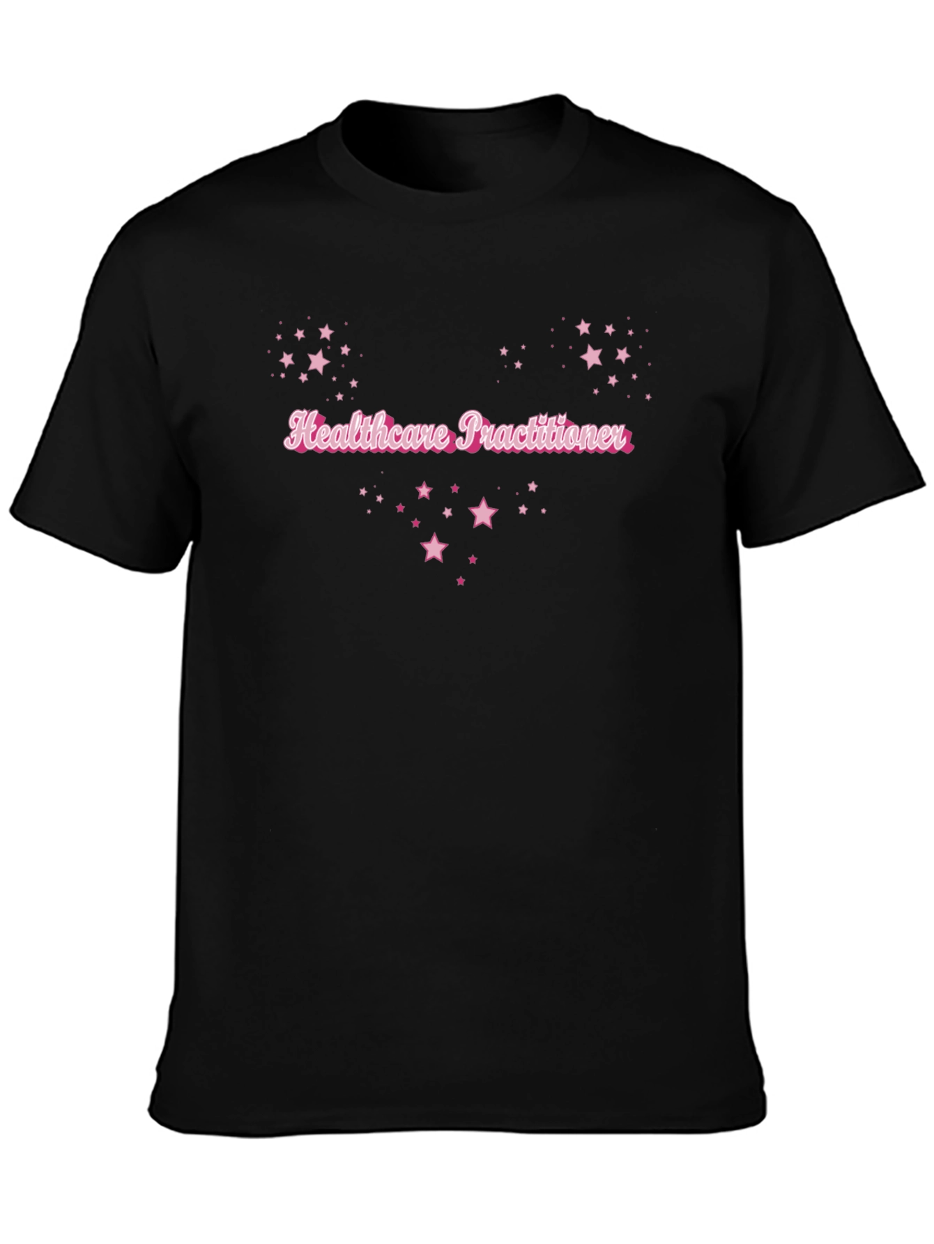 Healthcare Practitioner Starry Black T-Shirt
