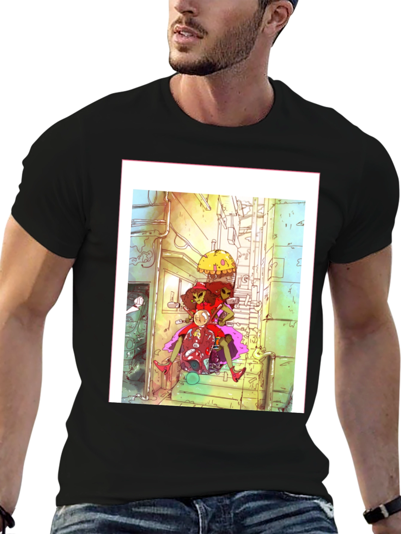 Urban Art T-Shirt - Cool Cartoon Graphic Tee