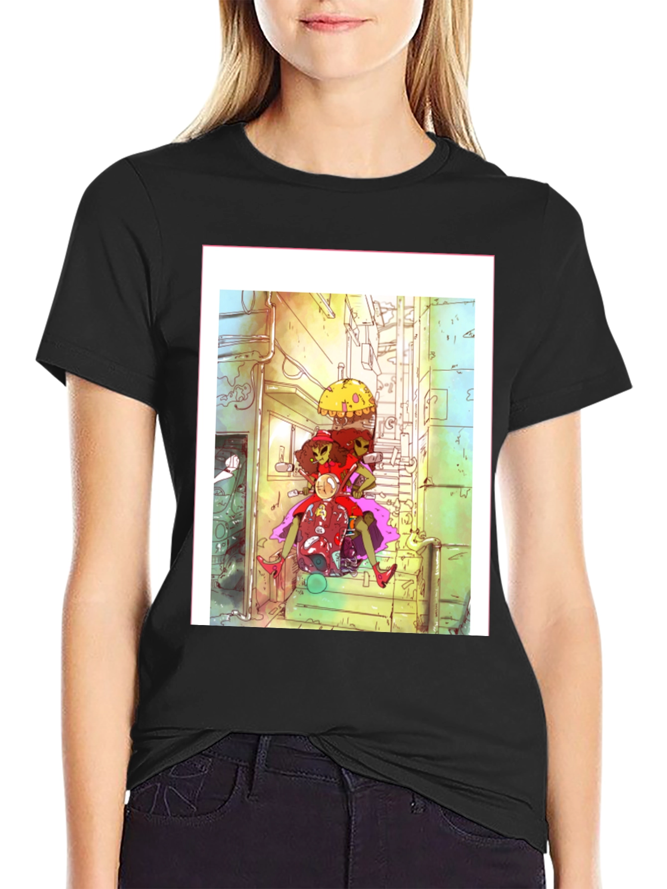 Urban Art T-Shirt - Cool Cartoon Graphic Tee