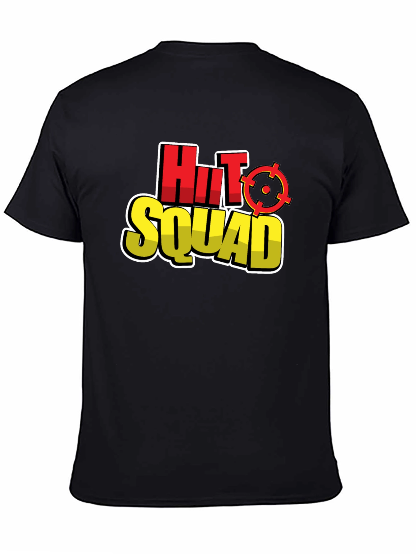 Hit Squad Graphic Tee - Black Cotton T-Shirt