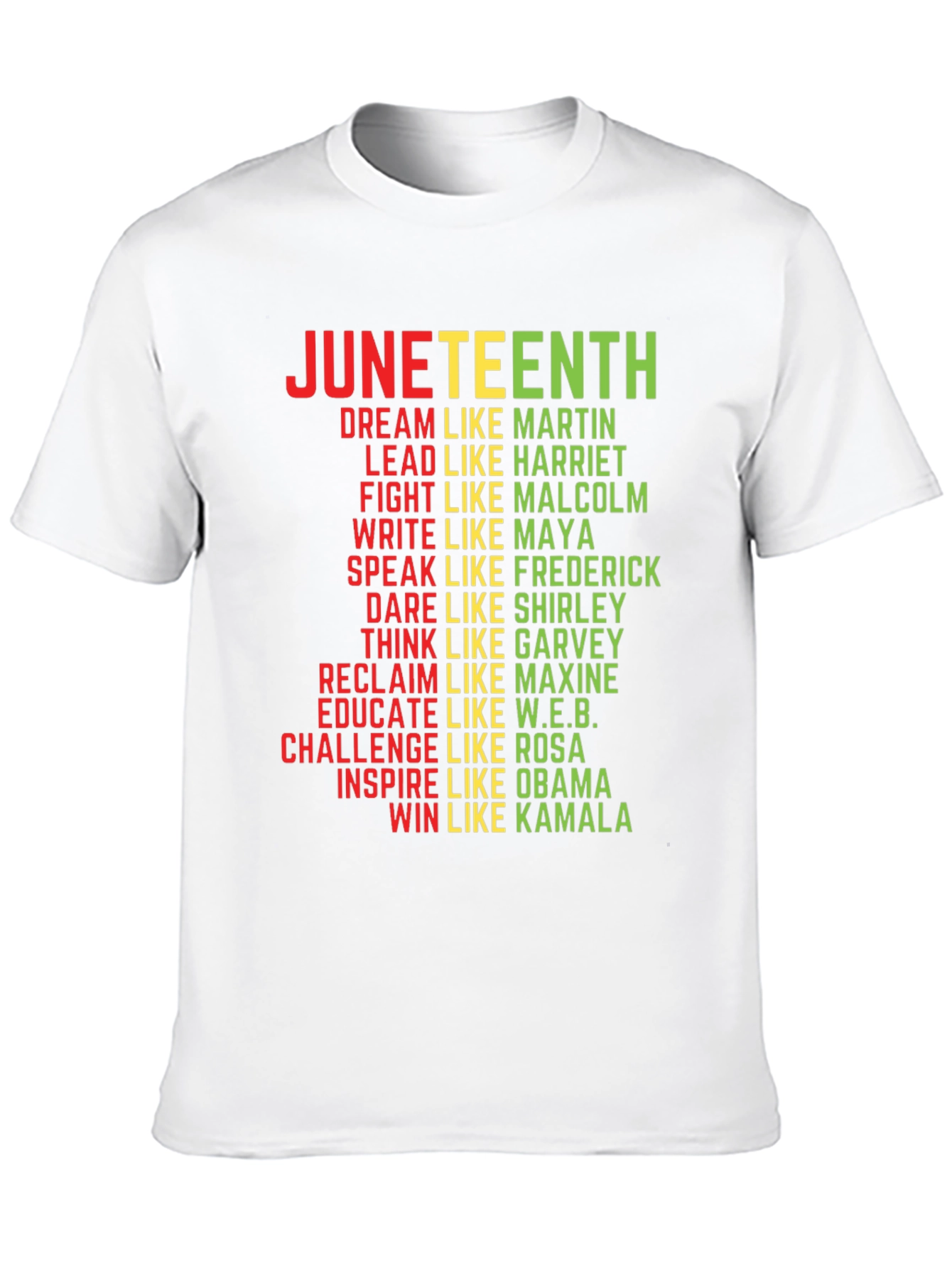 Juneteenth T-Shirt: Dream Like Martin Lead Like Harriet