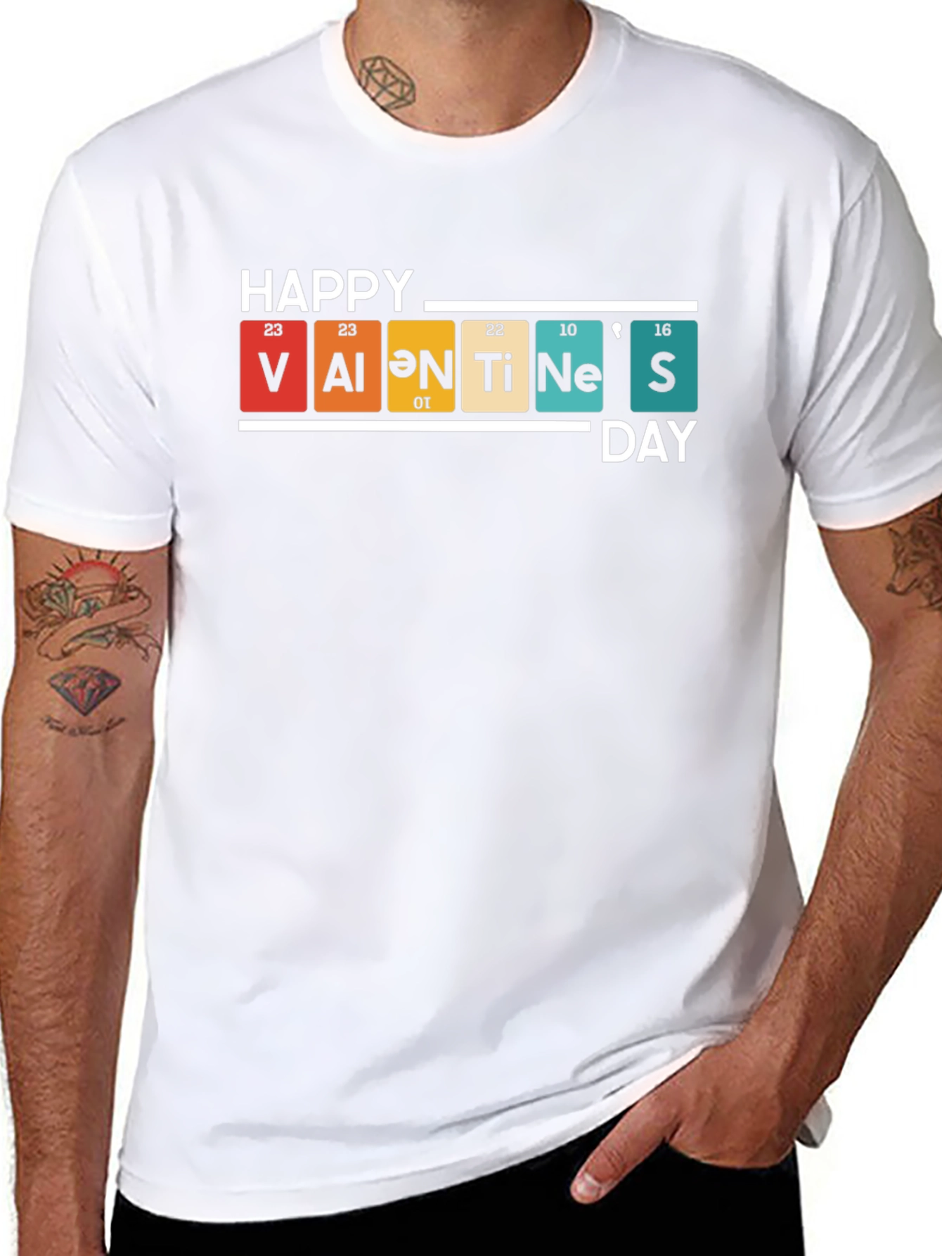 Happy Valentines Day Periodic Table T-Shirt
