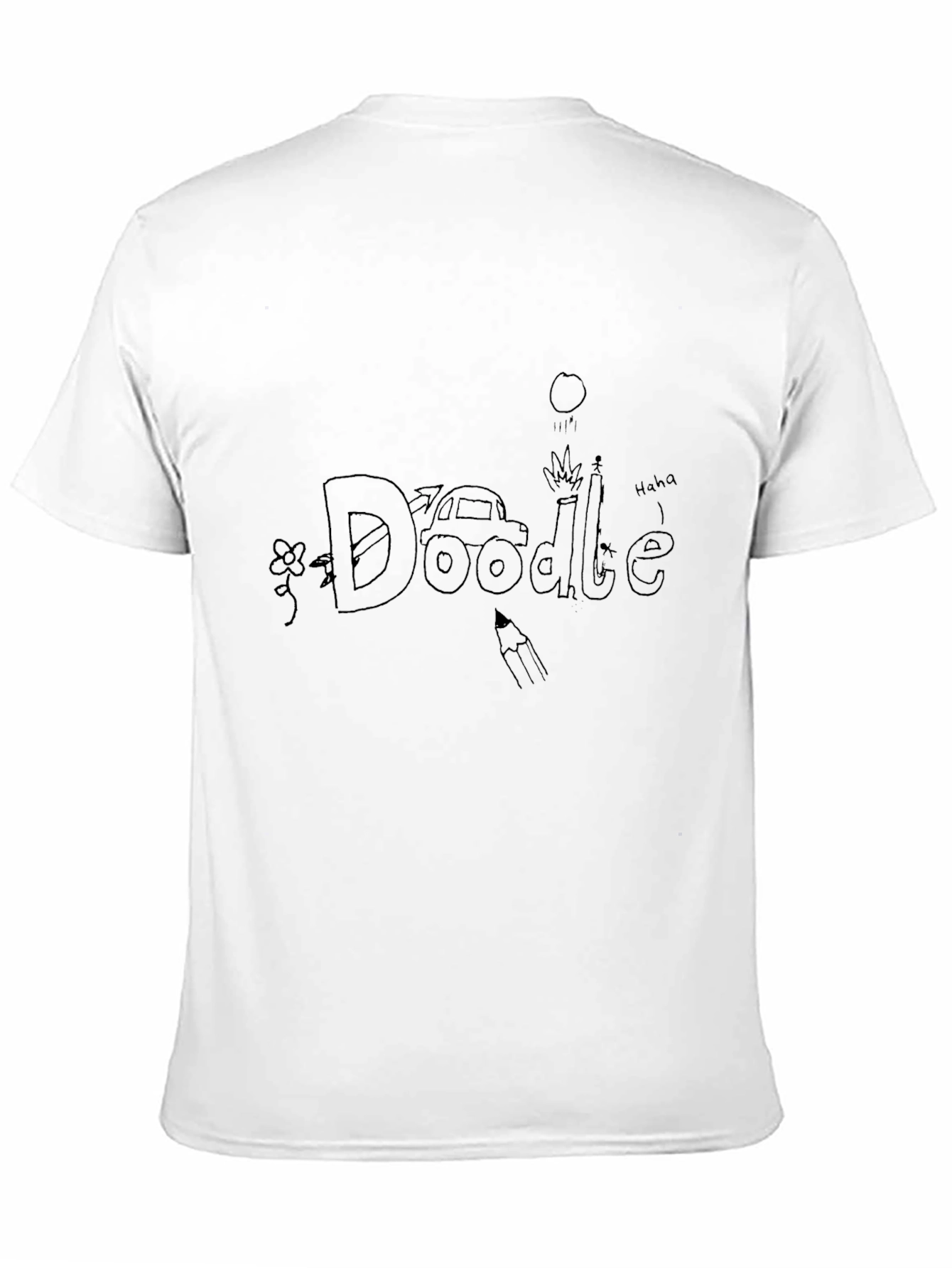 Doodle Graphic Tee - Unique Design Casual Style