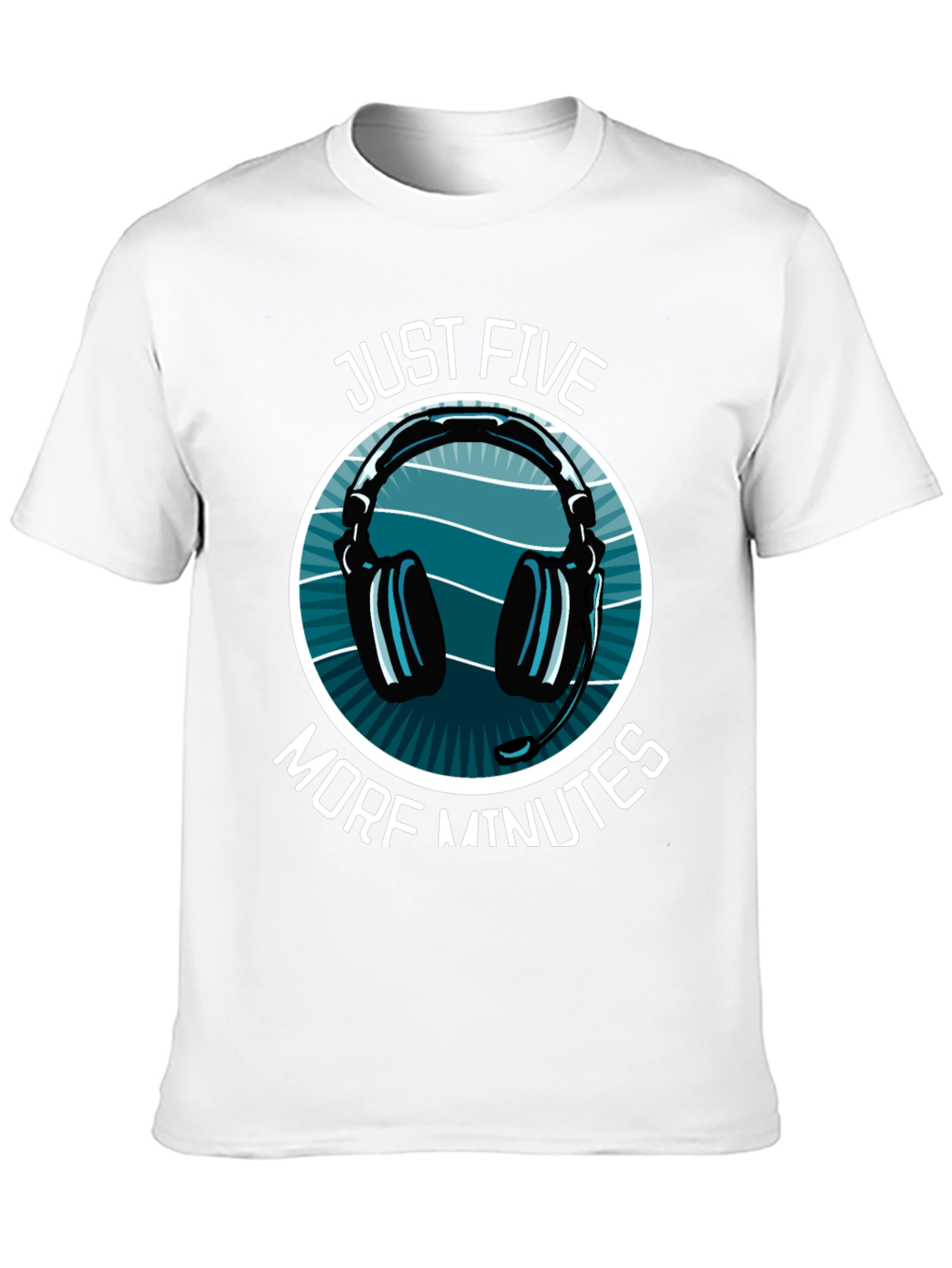 Just Five More Minutes Gamer T-Shirt - Black