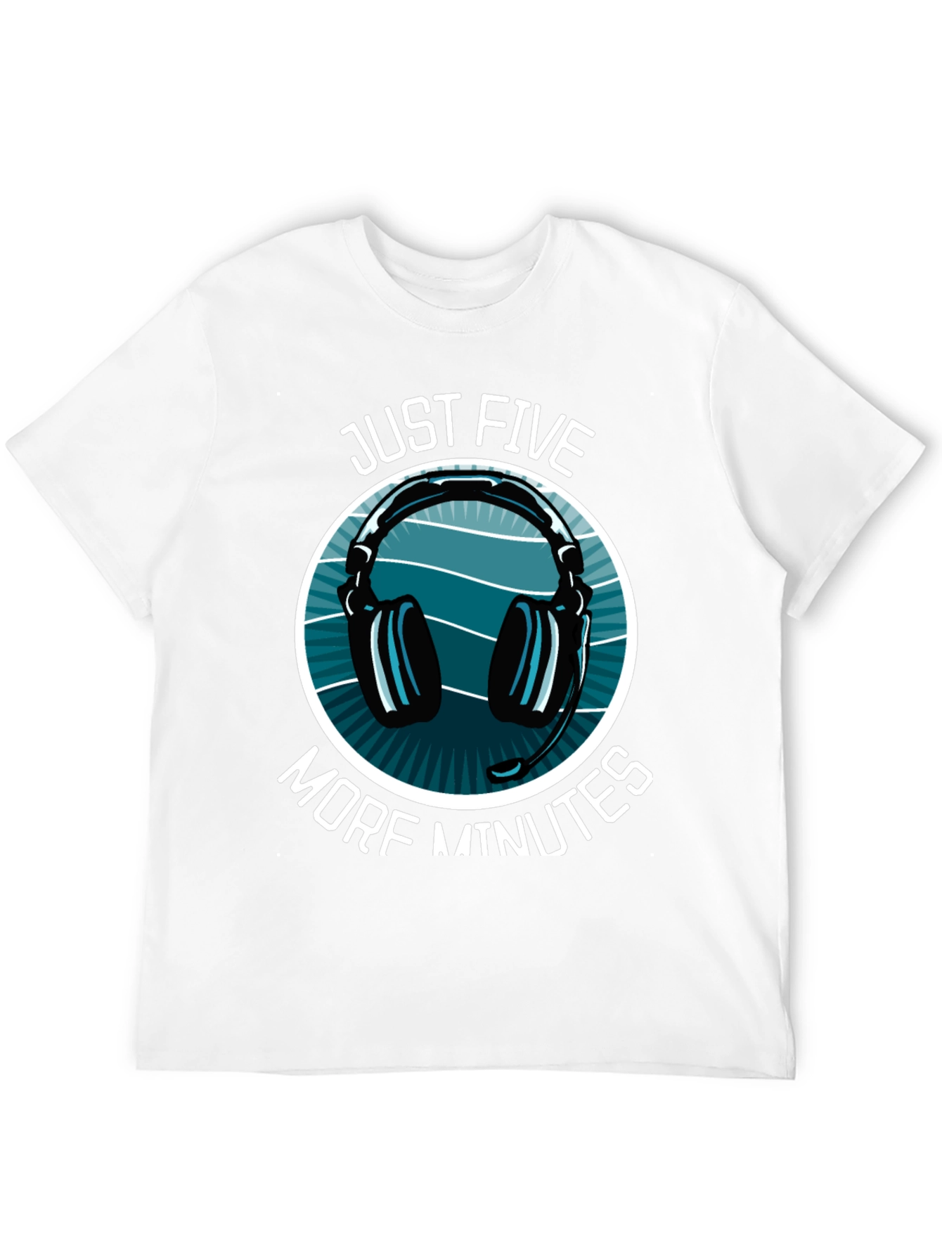 Just Five More Minutes Gamer T-Shirt - Black