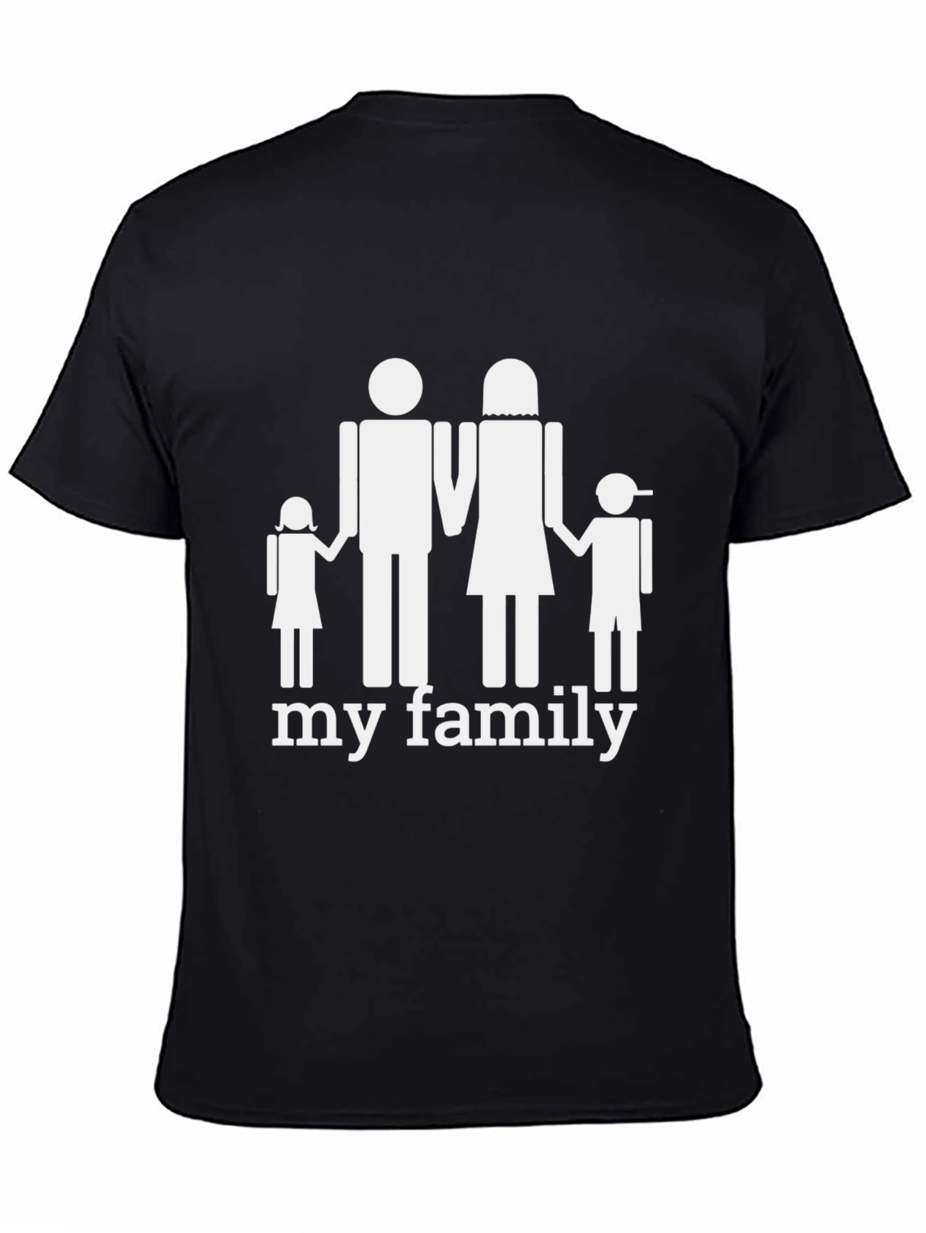 My Family Graphic T-Shirt - Unisex Black Tee